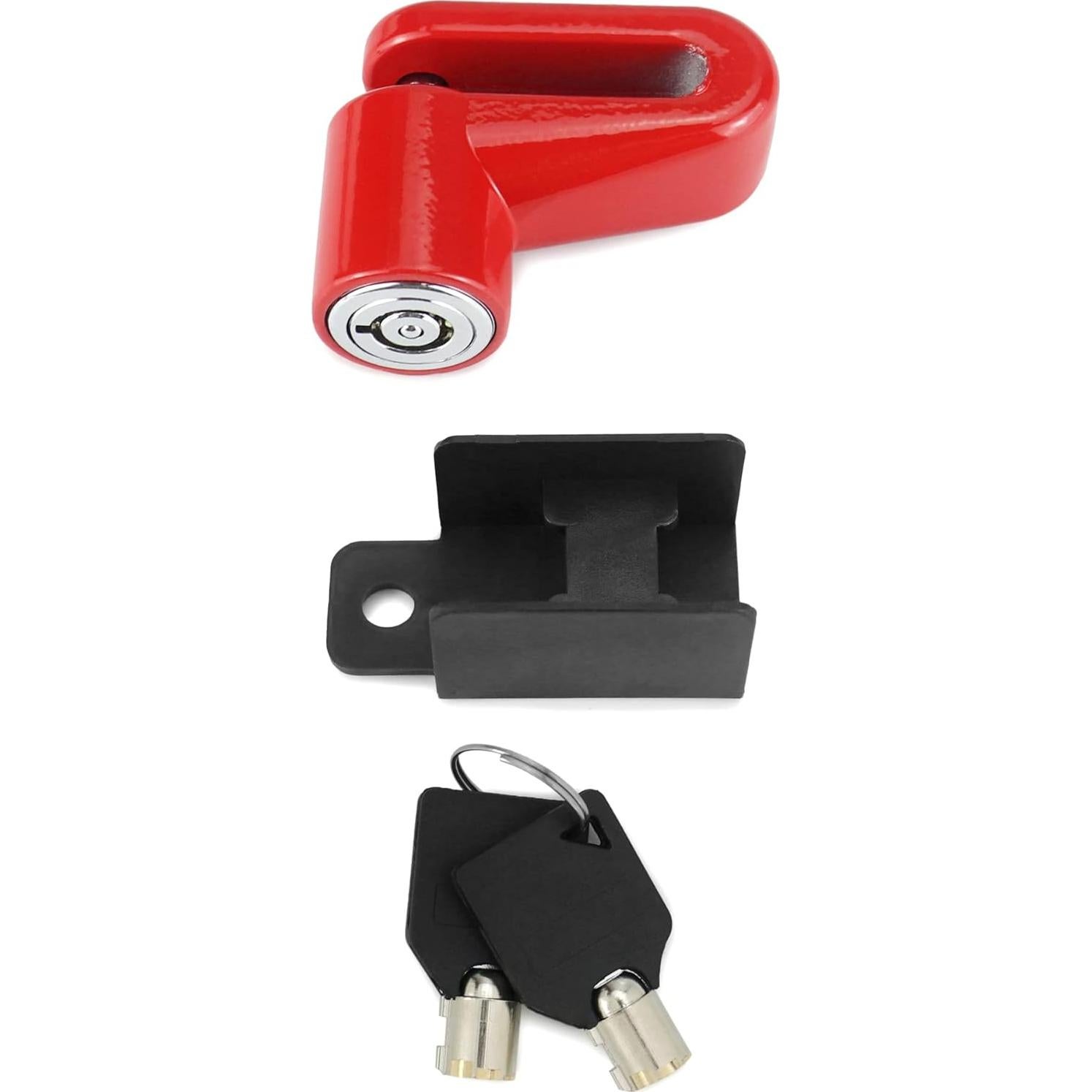 Candado de Disco Antirrobo QWORK para Motocicleta - Paquete de 2