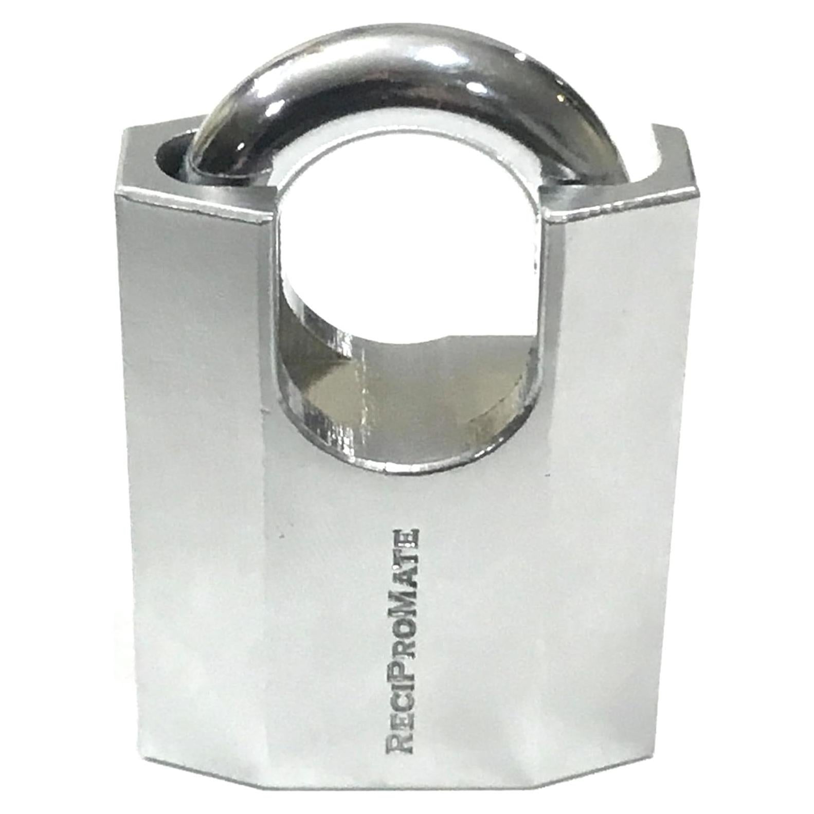 Candado de Alta Seguridad ReciProMate 50mm con Llave y Cubierta Resistente
