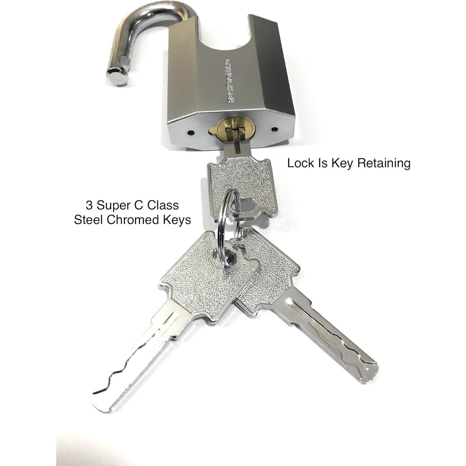 Candado de Alta Seguridad ReciProMate 50mm con Llave y Cubierta Resistente