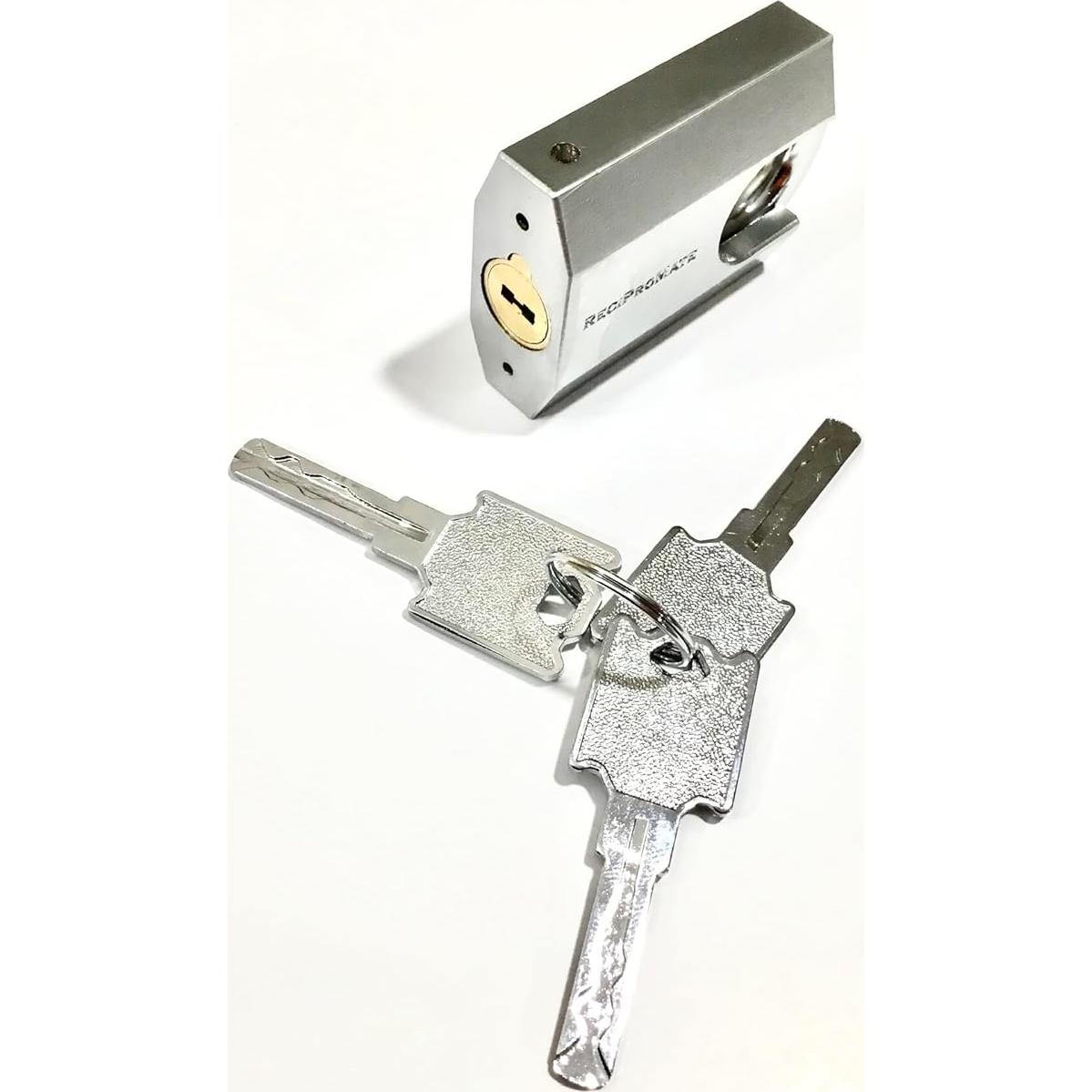 Candado de Alta Seguridad ReciProMate 50mm con Llave y Cubierta Resistente