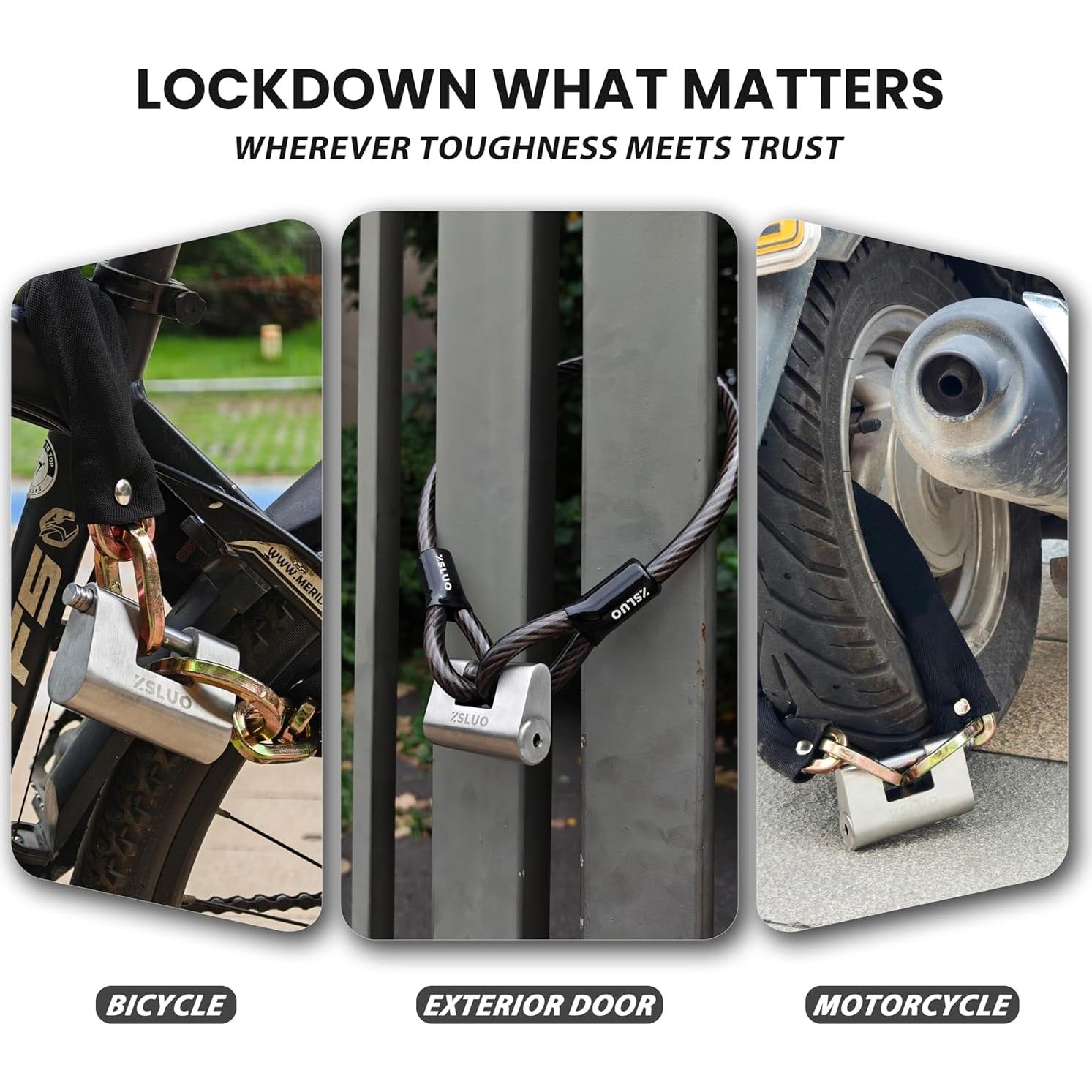 Cerradura de Palanca ZSLUO de Acero Inoxidable 304 - 4 Llaves