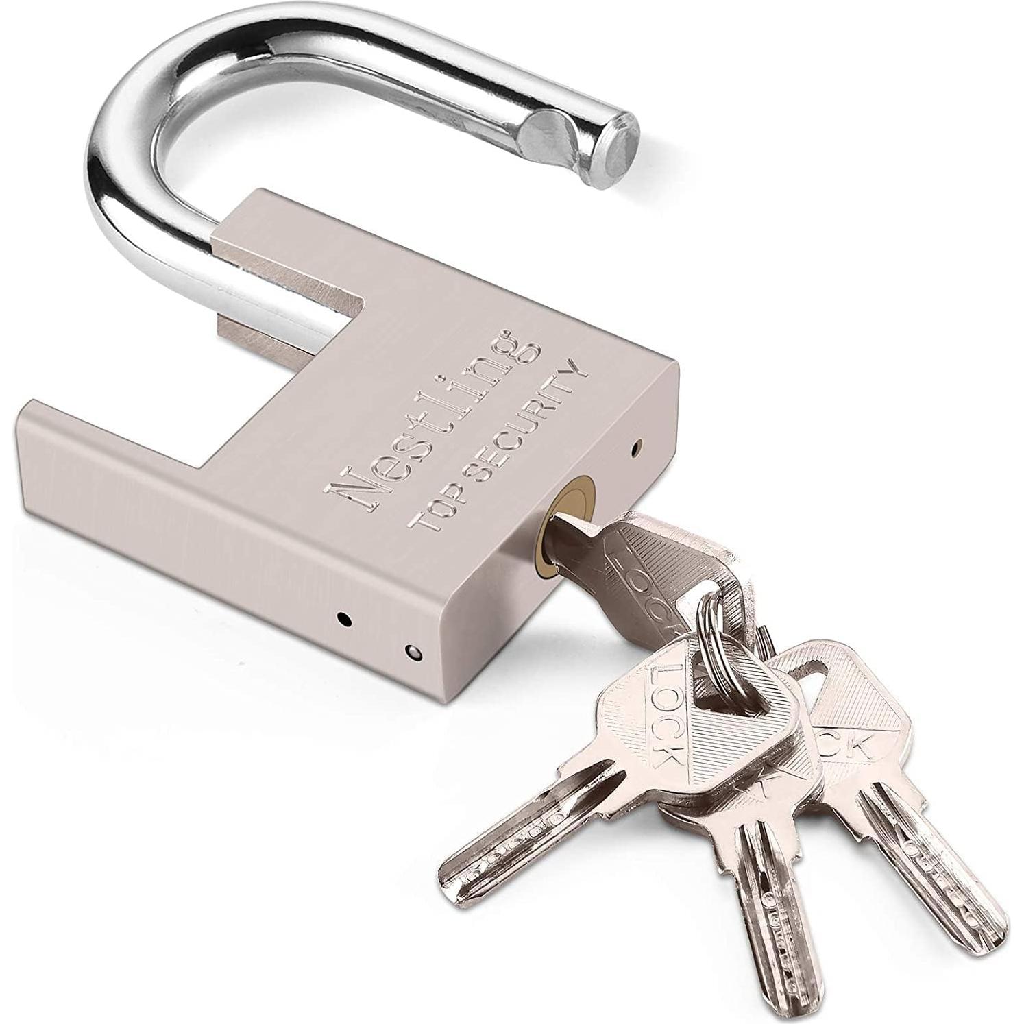 Candado AMMIY de Alta Seguridad con 4 Llaves - Acero y Latón