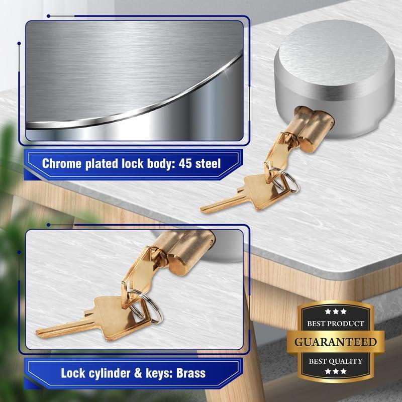 Paquete de 3 Candados de Disco 3 BUZZLETT 7.3 cm Alta Resistencia