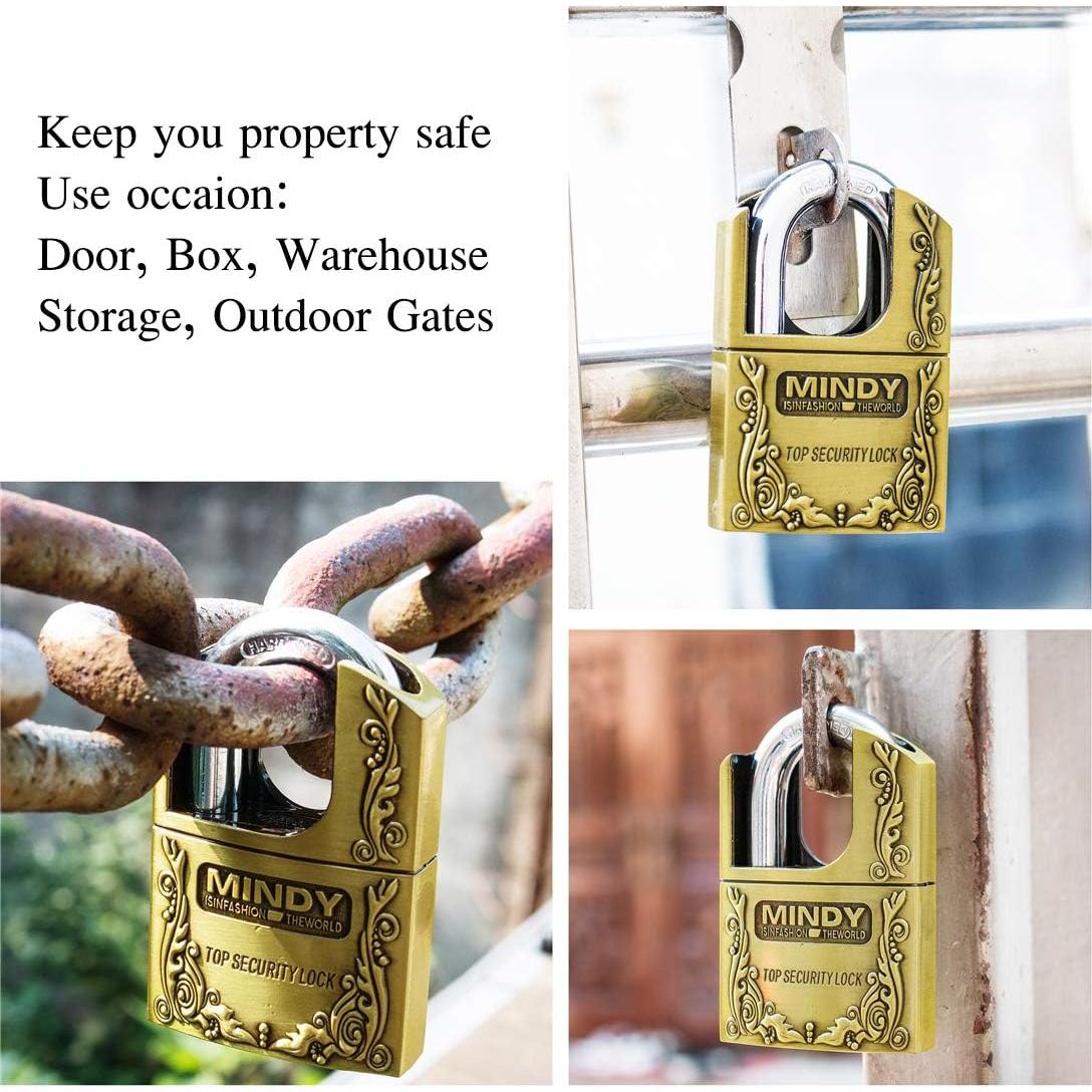Candado de Seguridad Mindy 40mm con 3 Llaves para Almacén