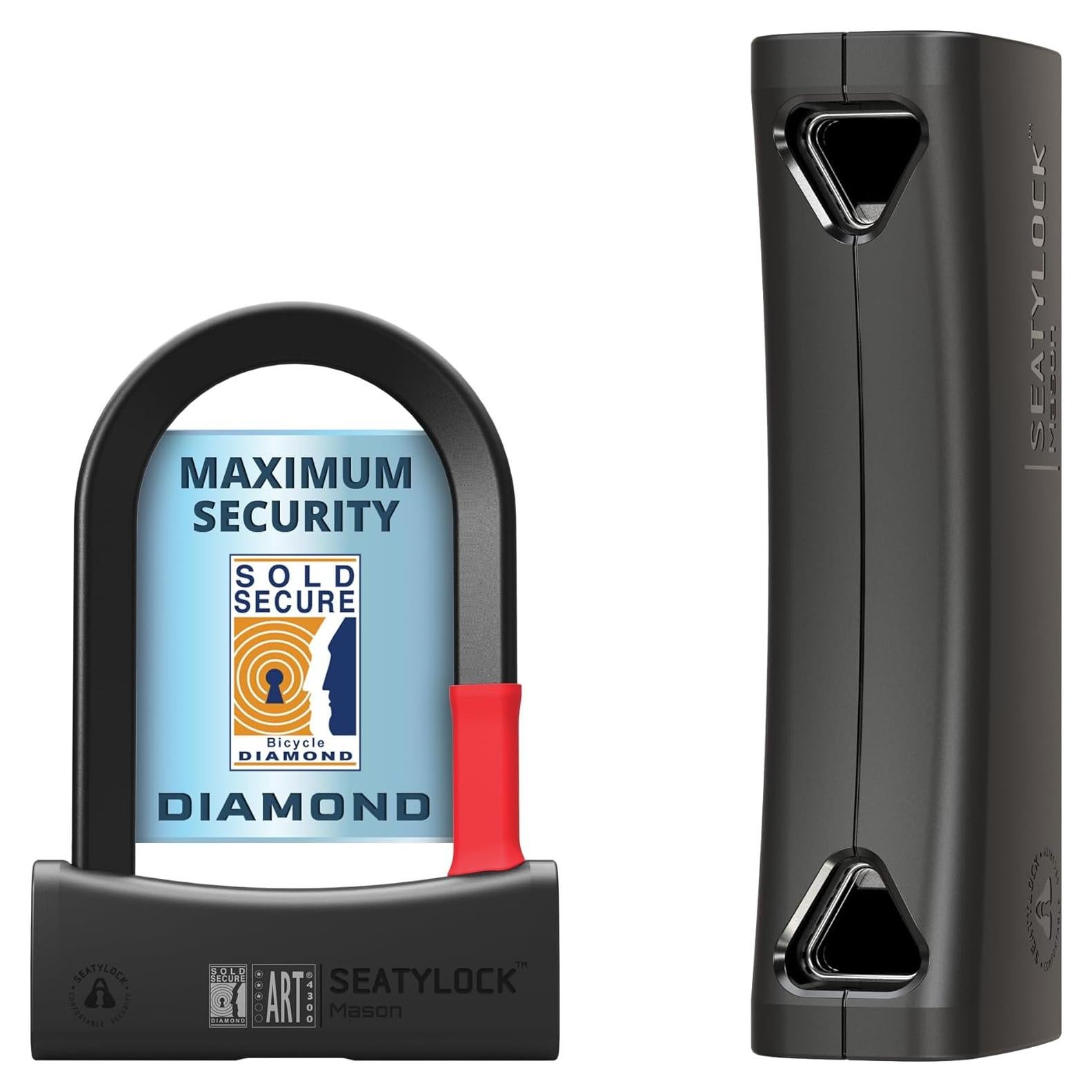 Cerradura U Seatylock UM140-ON Diamante Negro 14 cm Alta Seguridad