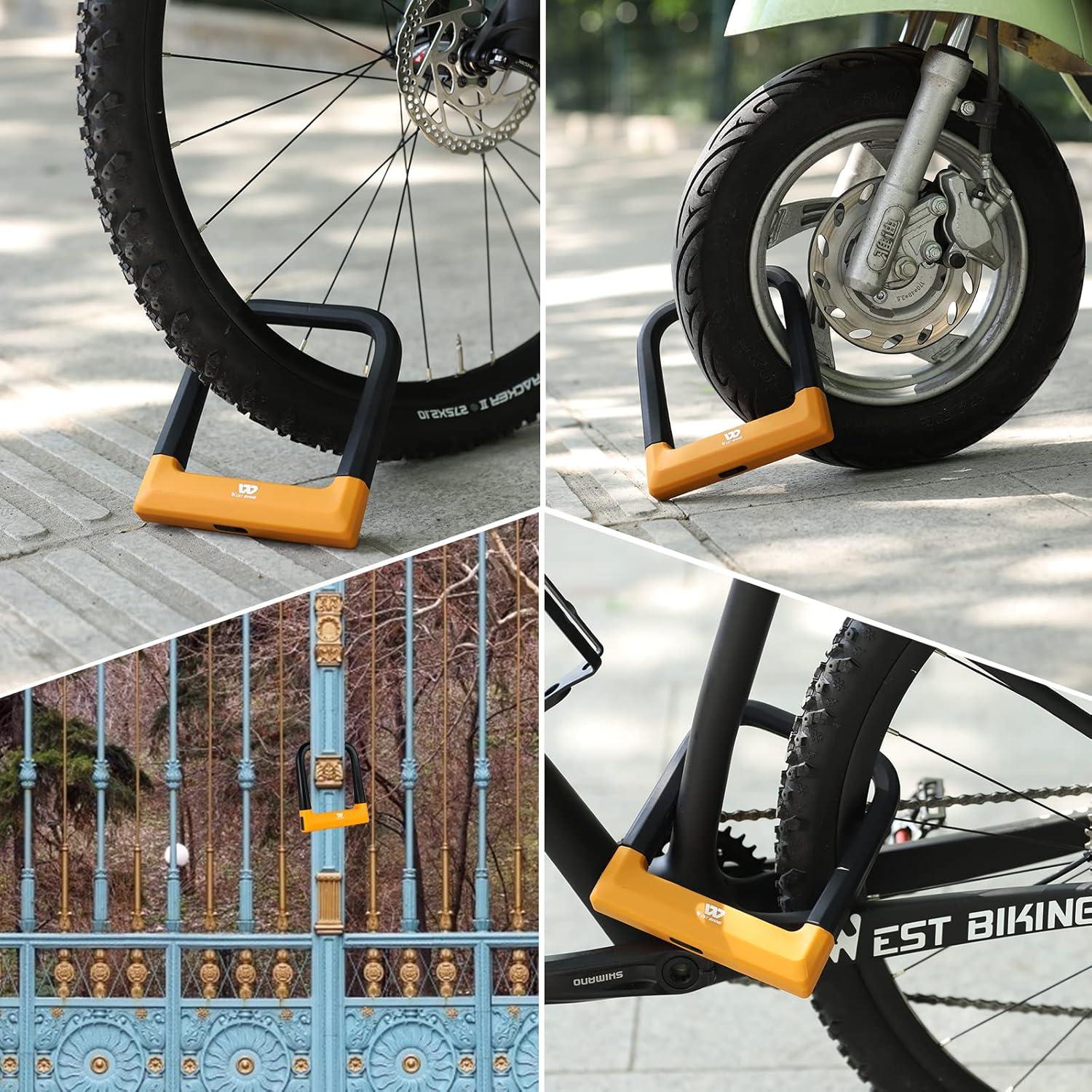 Candado U Antirrobo ICOCOPRO 18.76mm con 3 Llaves Negro