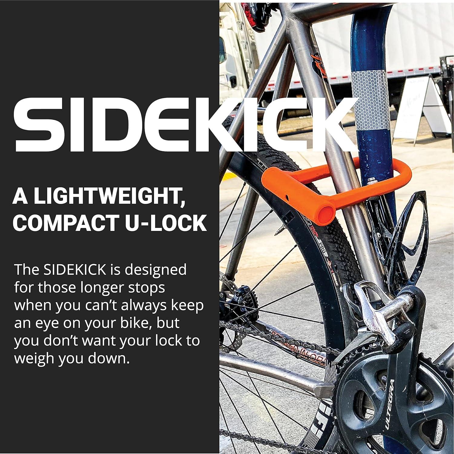 Candado U-Lock OTTOLOCK Sidekick Naranja Compacto 750g