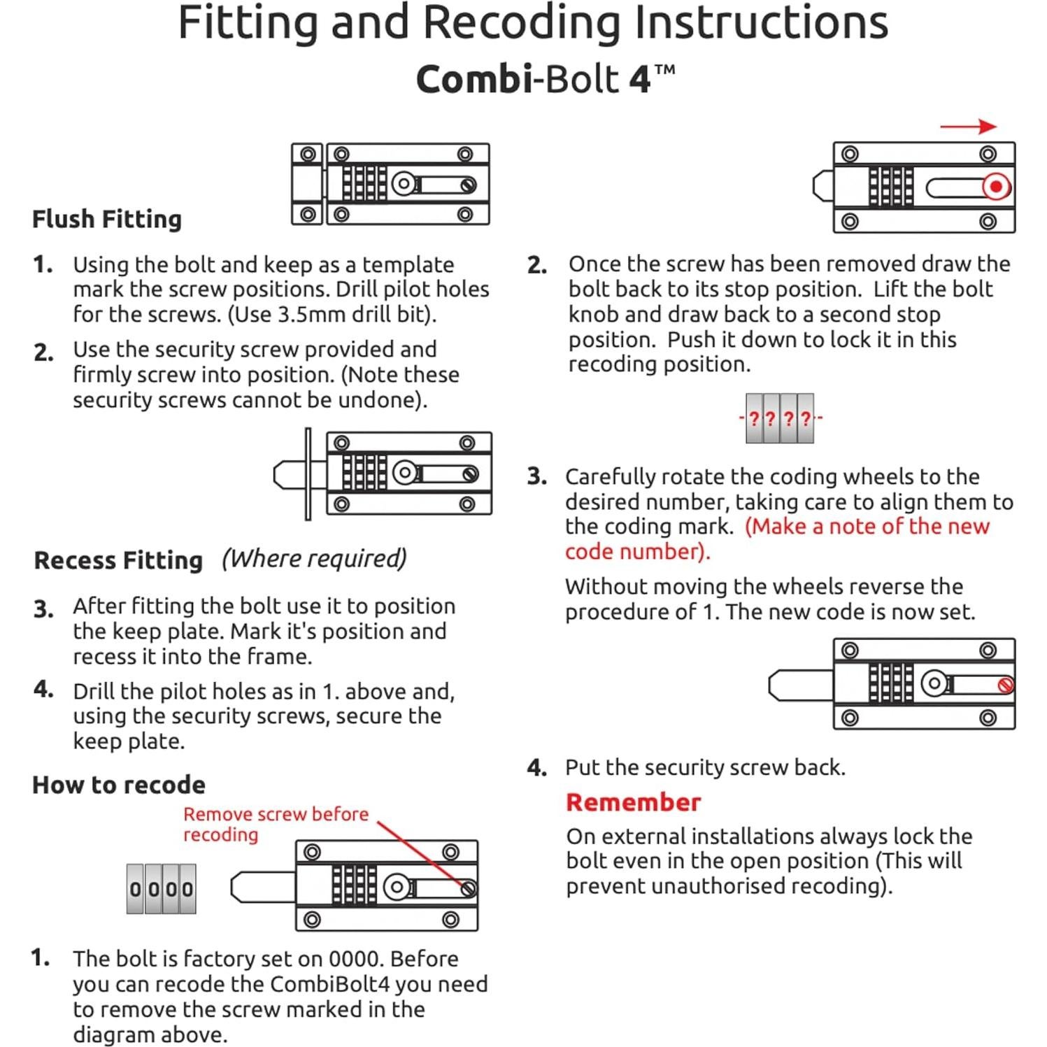 Cerradura Combinada Squire COMBI 4 de Acero Inoxidable Azul
