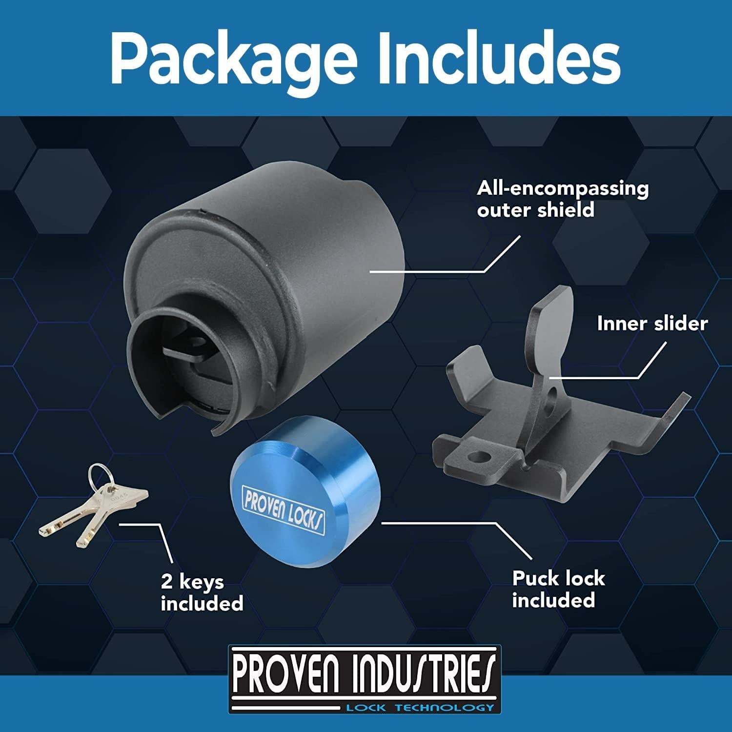 Cerradura de Remolque Proven Industries Modelo 2516 2 5/16" Azul