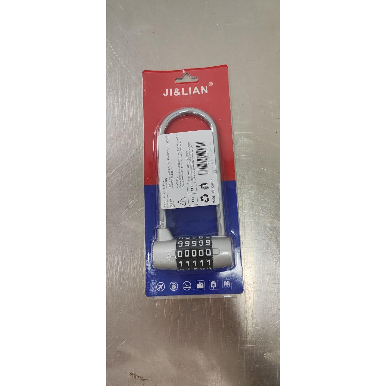 Candado de Combinación WANLIAN 5 Dígitos 148mm Plata