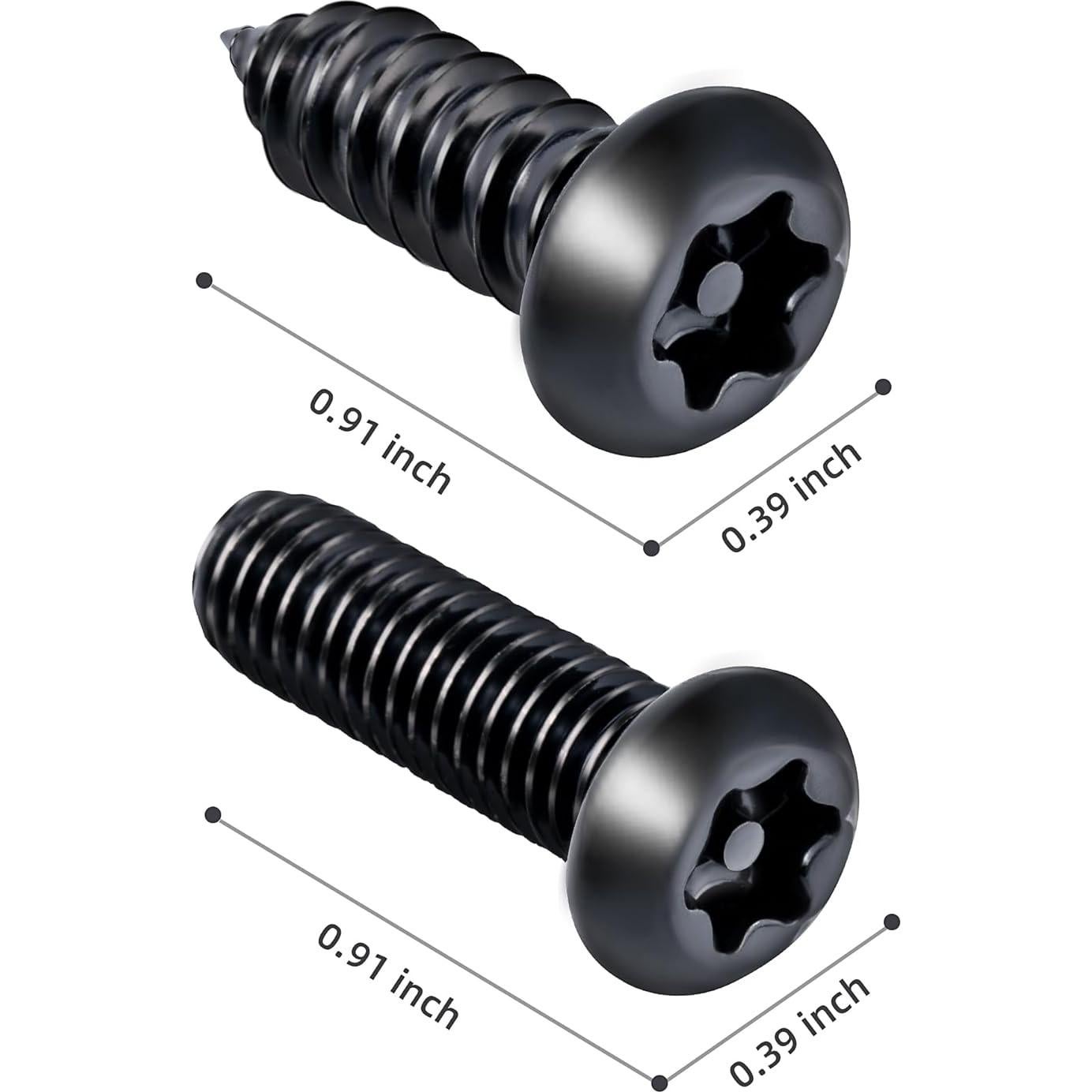 Kit de Tornillos Antirrobo Hoewina para Placas de Matrícula 8PCS