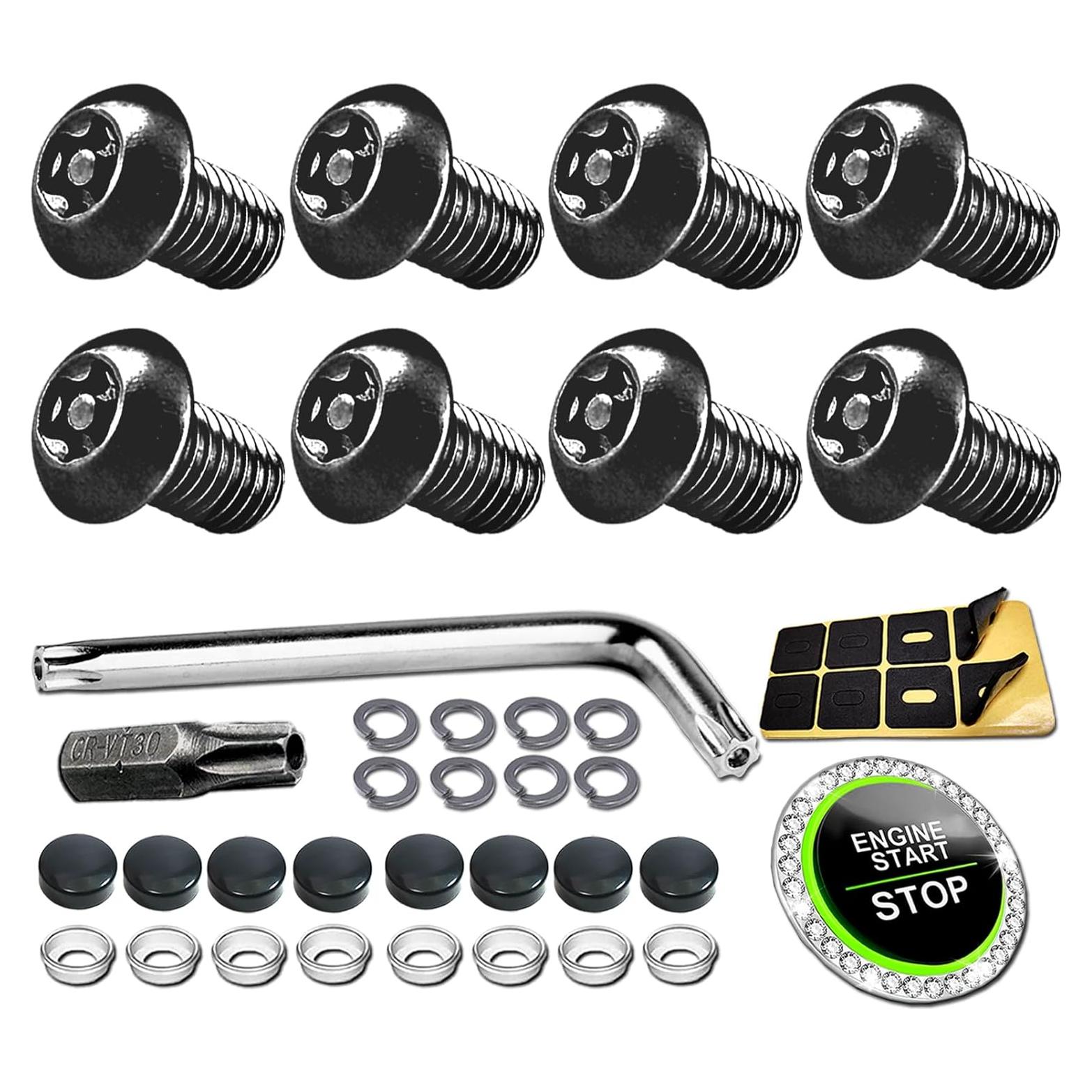 Tornillos Antirrobo M5 de Acero Inoxidable para BMW y Tesla 8mm