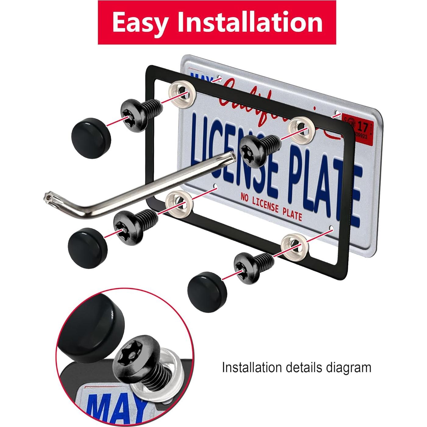 Tornillos Antirrobo M5 de Acero Inoxidable para BMW y Tesla 8mm