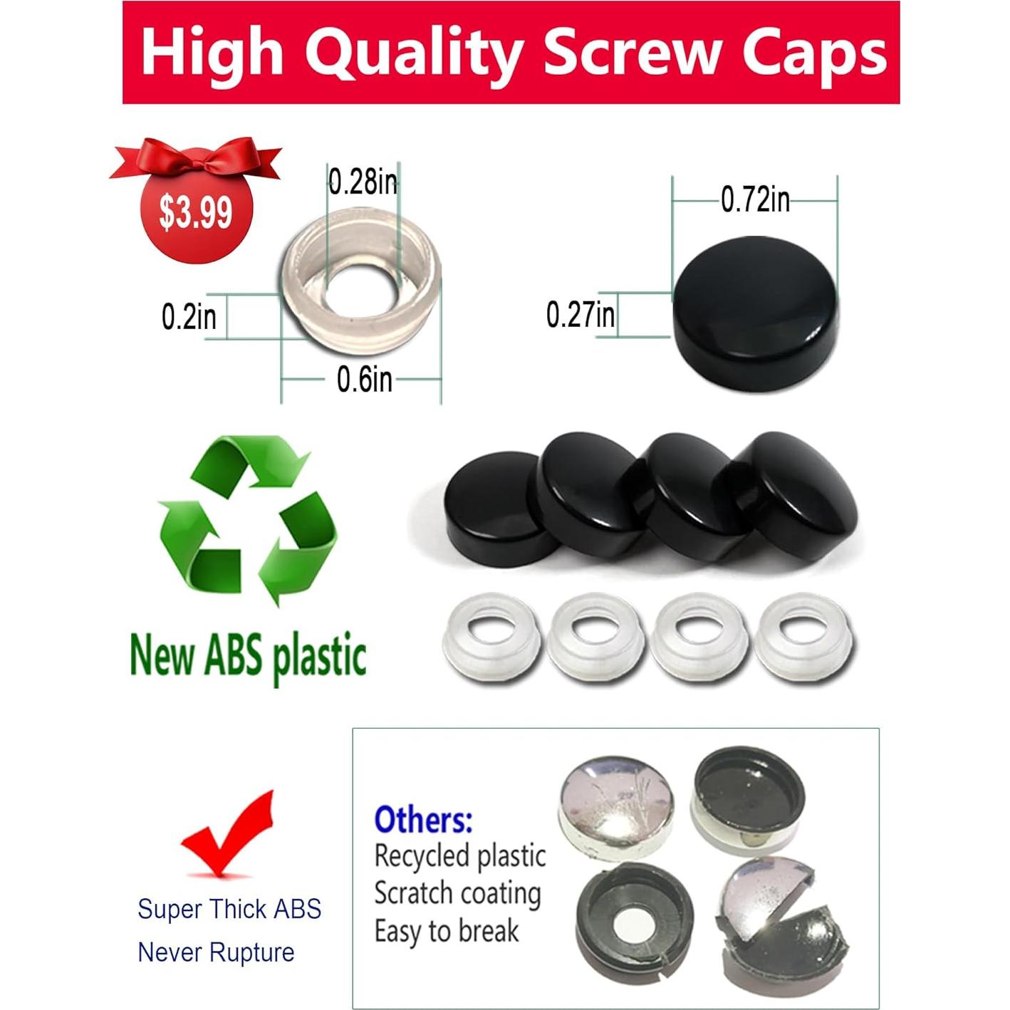 Tornillos Antirrobo M5 de Acero Inoxidable para BMW y Tesla 8mm