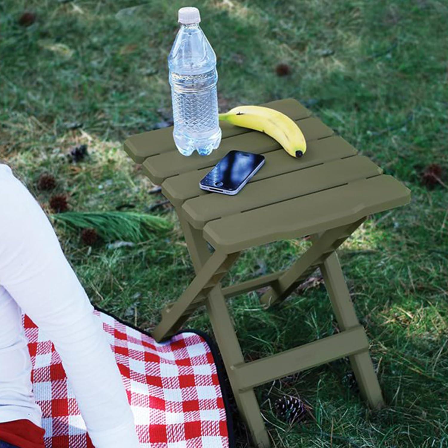 Mesa Lateral Plegable Camco Adirondack 2 Pzas Resistente