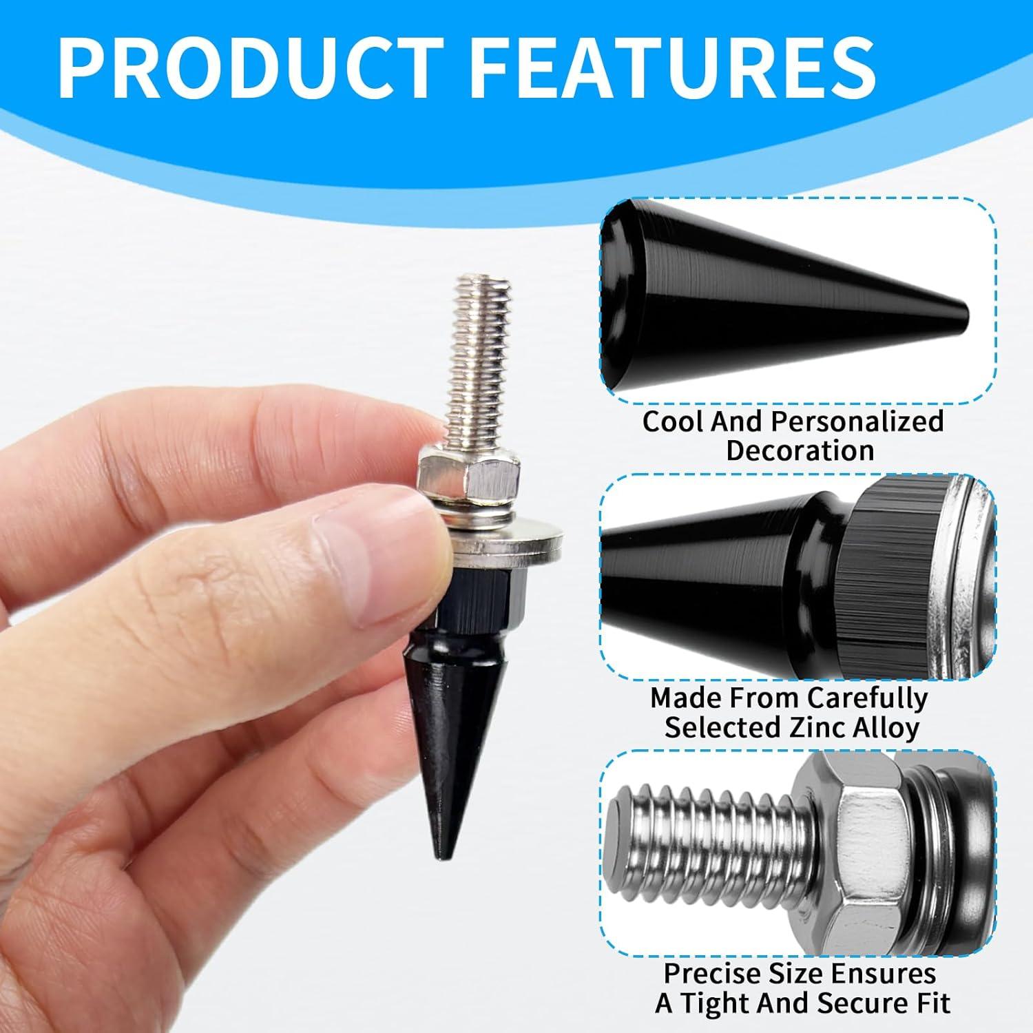 Tornillos para Placas de Matrícula MCSDFN Antirrobo 4 Piezas