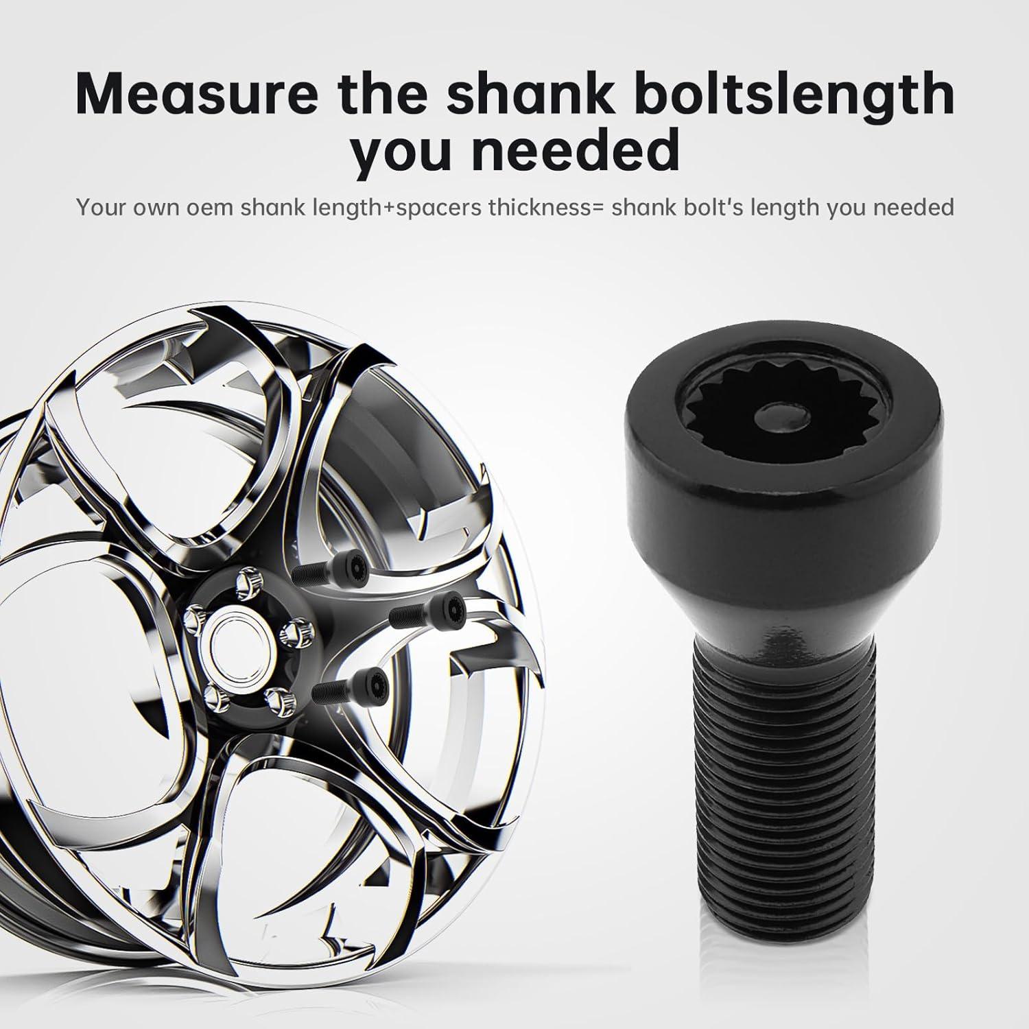 Juego de Tuercas de Bloqueo de Rueda Antirrobo BMW 5 Pcs