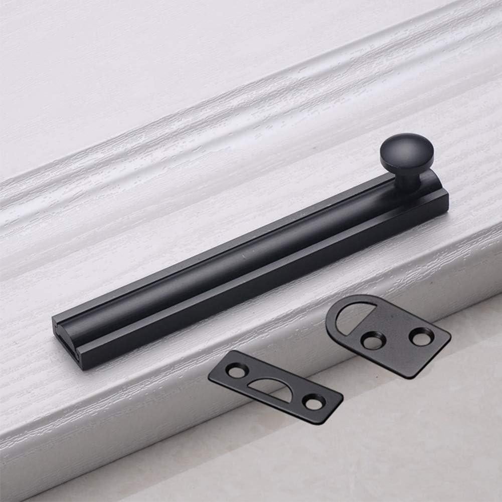 Cerrojo Deslizante de Latón Faddare 10.16 cm Negro Seguridad