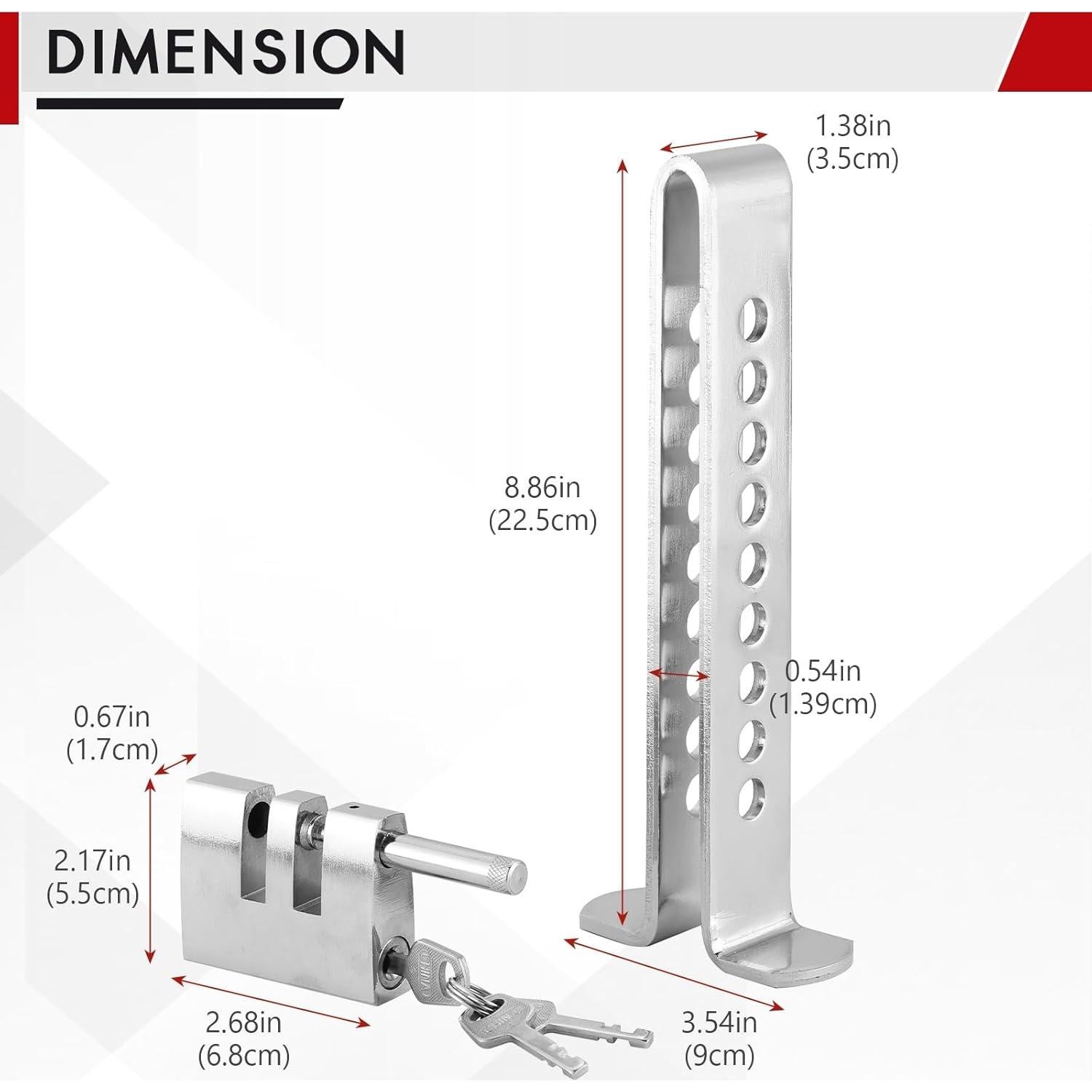 Cerradura de Freno de Embrague Antirrobo DASBET 9 Agujeros