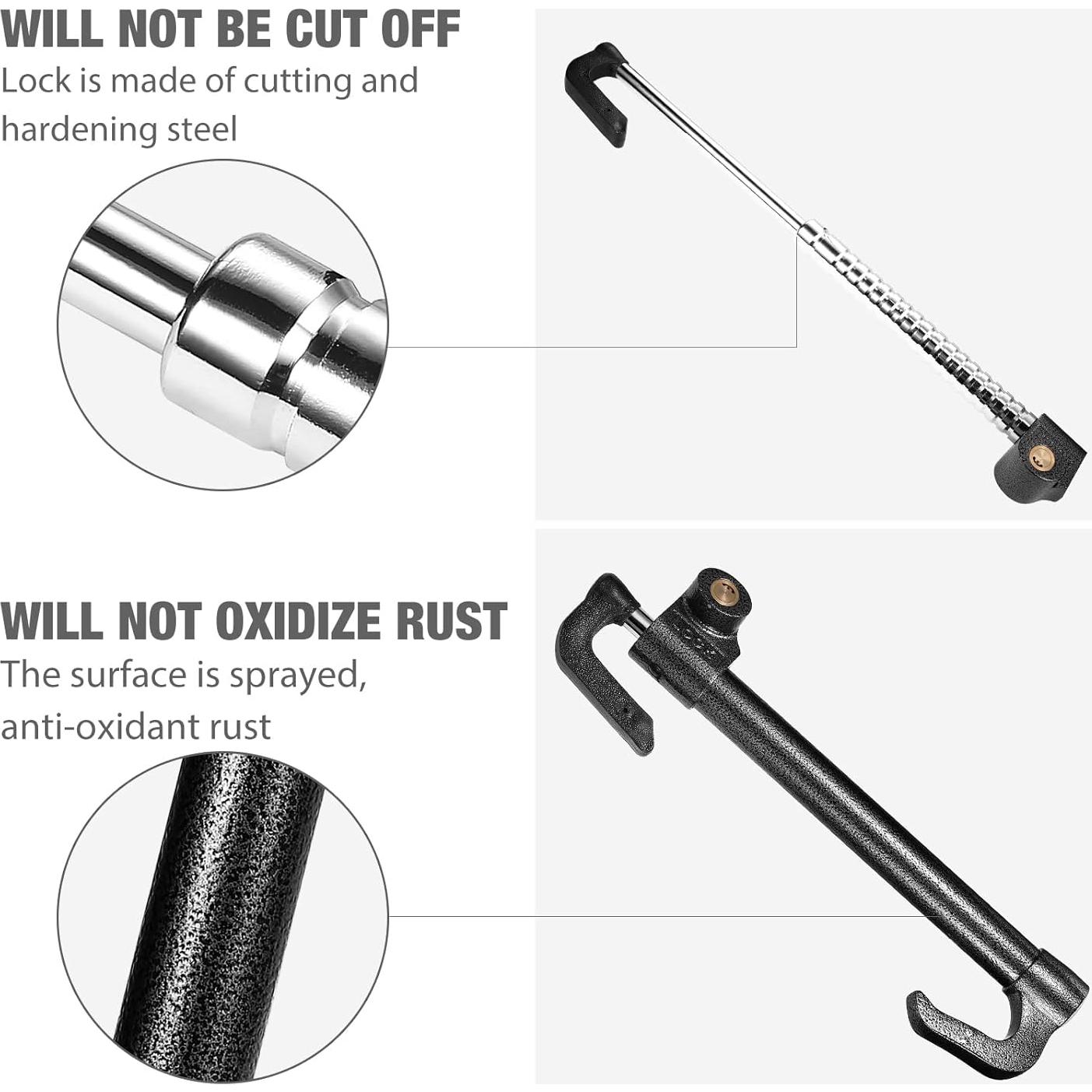 Cerradura Antirrobo para Volante Esploratori 85.1 cm Negra