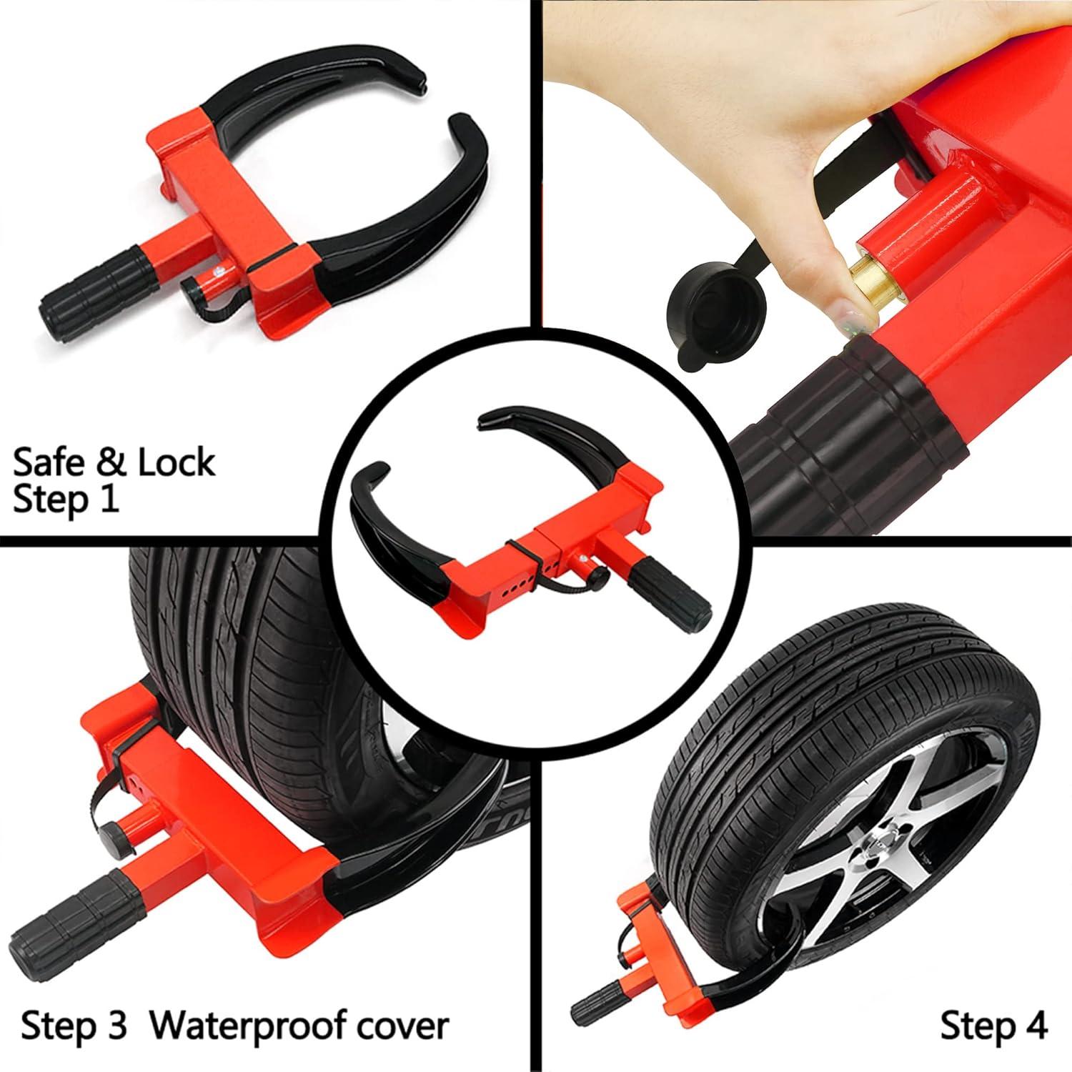 Bloqueo de Rueda Antirrobo KAYCENTOP para Neumáticos 29.7 cm