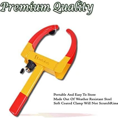 Abrazadera de Neumático Antirrobo Zento Deals Amarillo