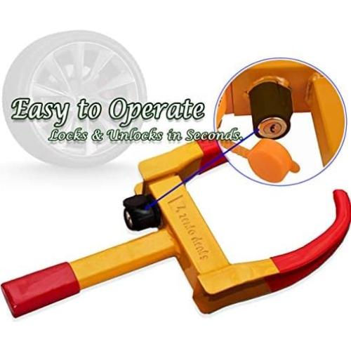 Abrazadera de Neumático Antirrobo Zento Deals Amarillo