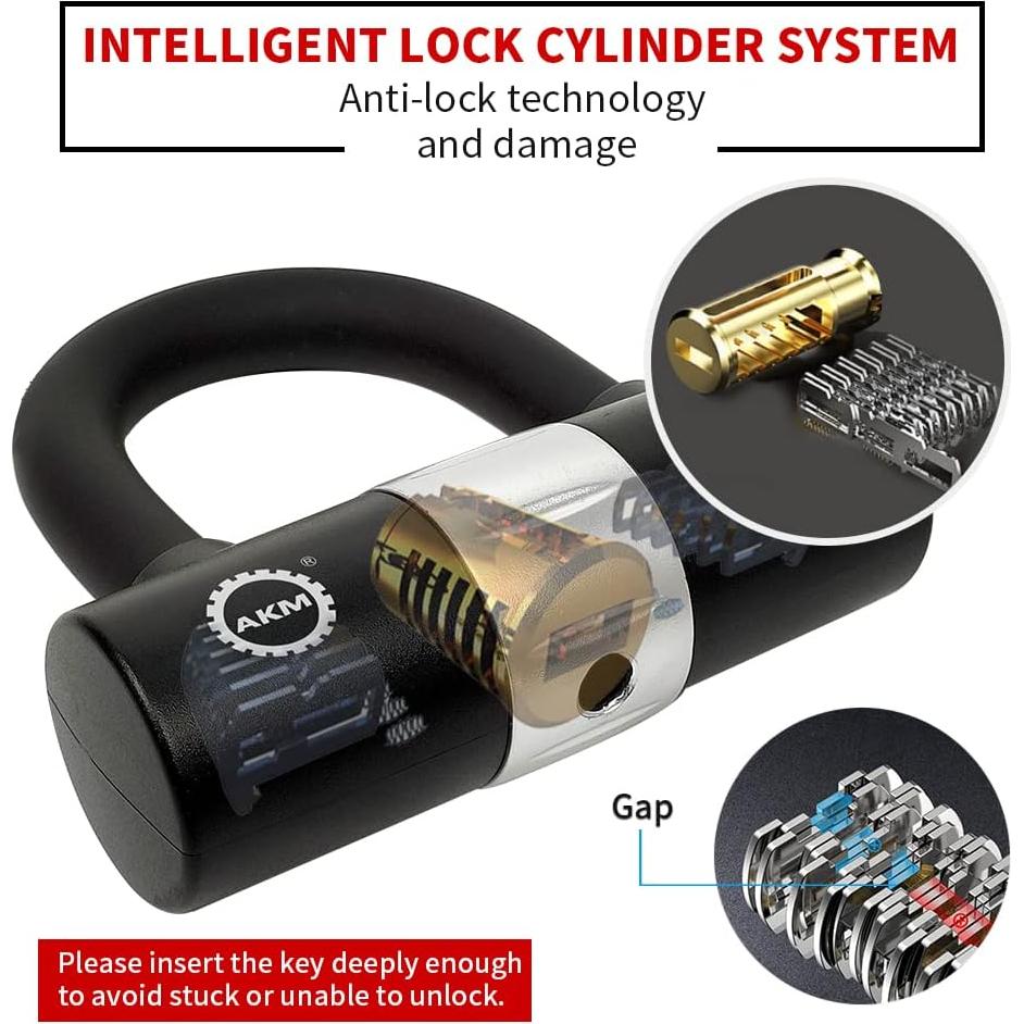 Candado de Cadena Antirrobo AKM 200cm x 10mm + Anclaje 14mm