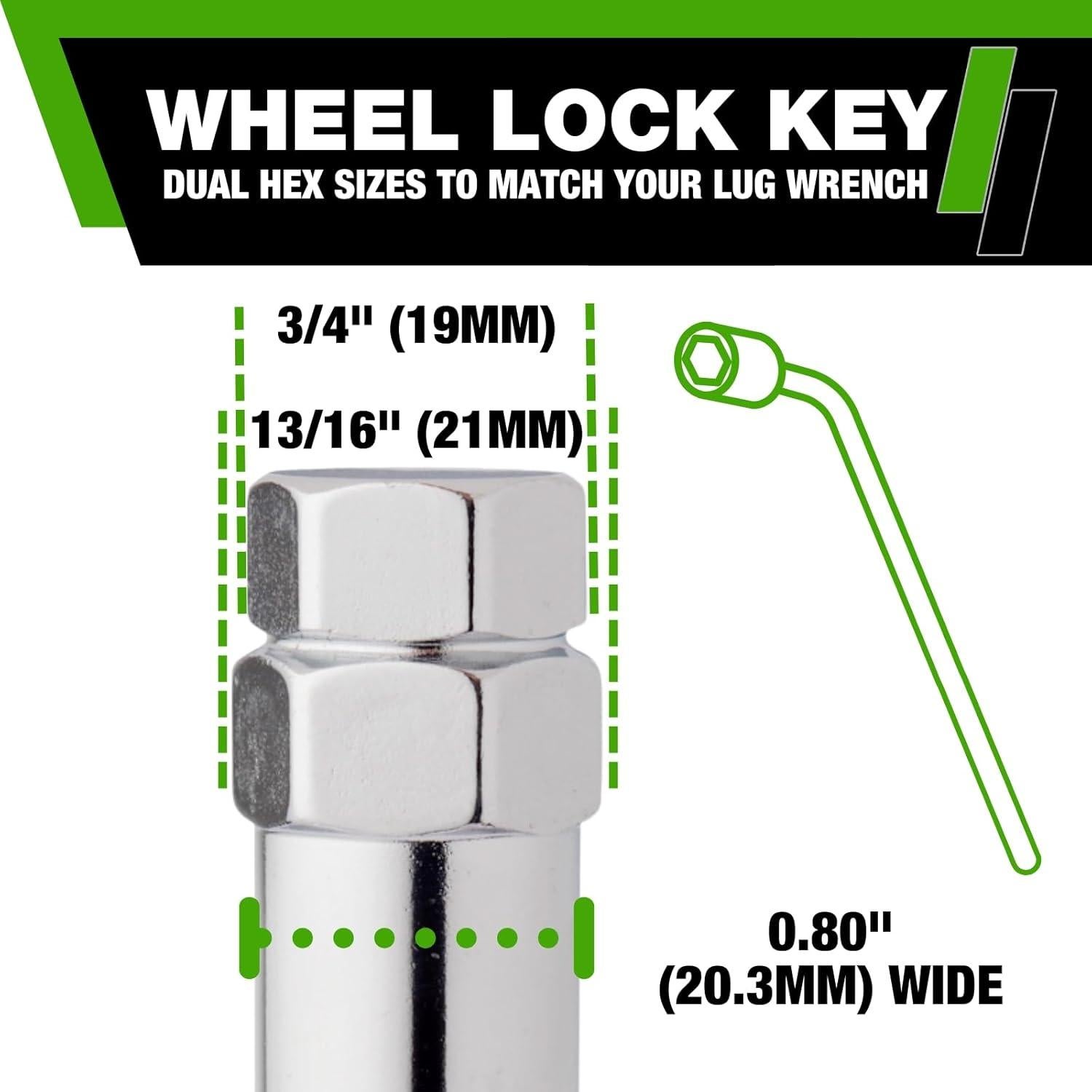 Bloqueos de Tuercas M12x1.50 DPAccessories Cromo - Juego de 4