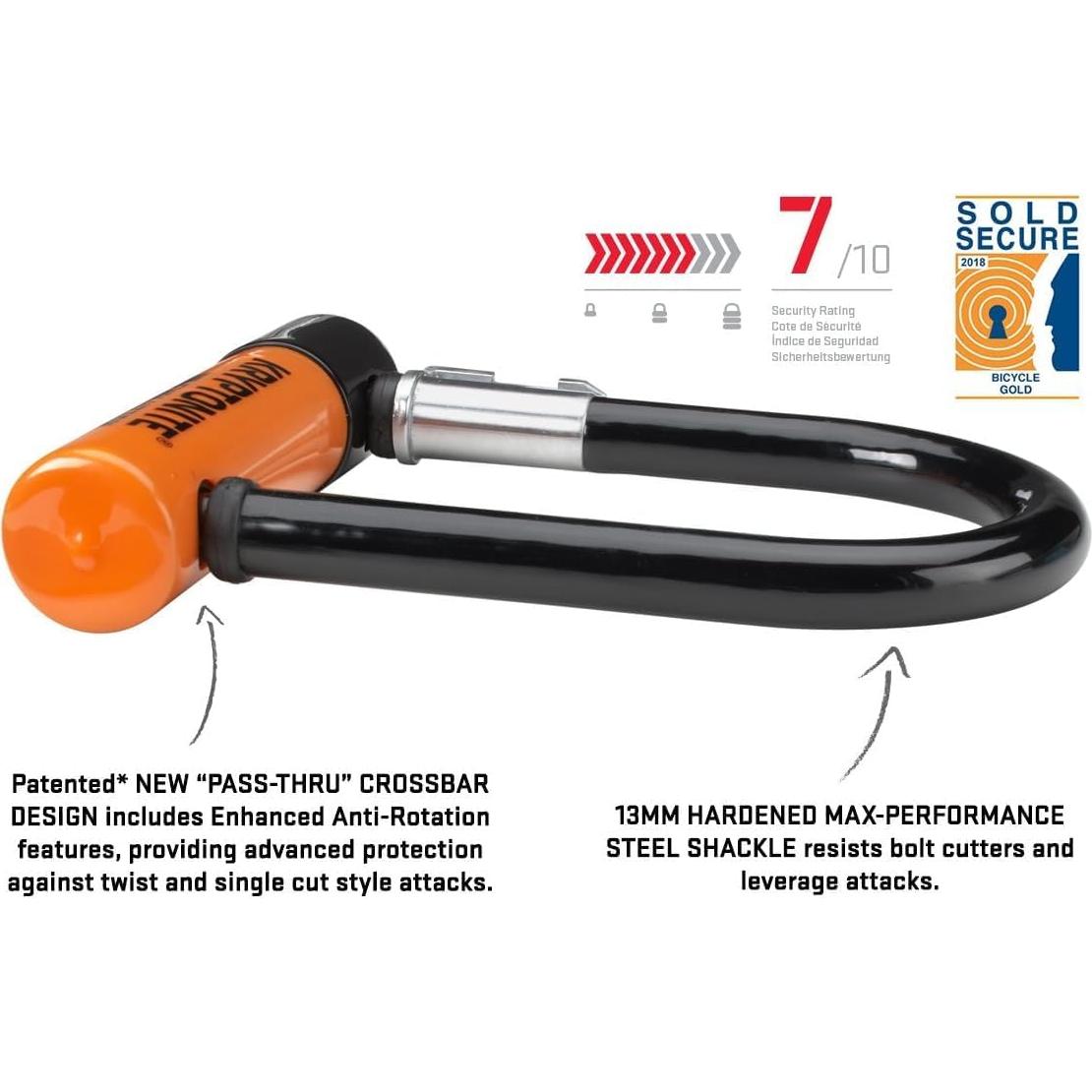 Candado U-Lock Kryptonite Evolución Mini-5 13mm Negro