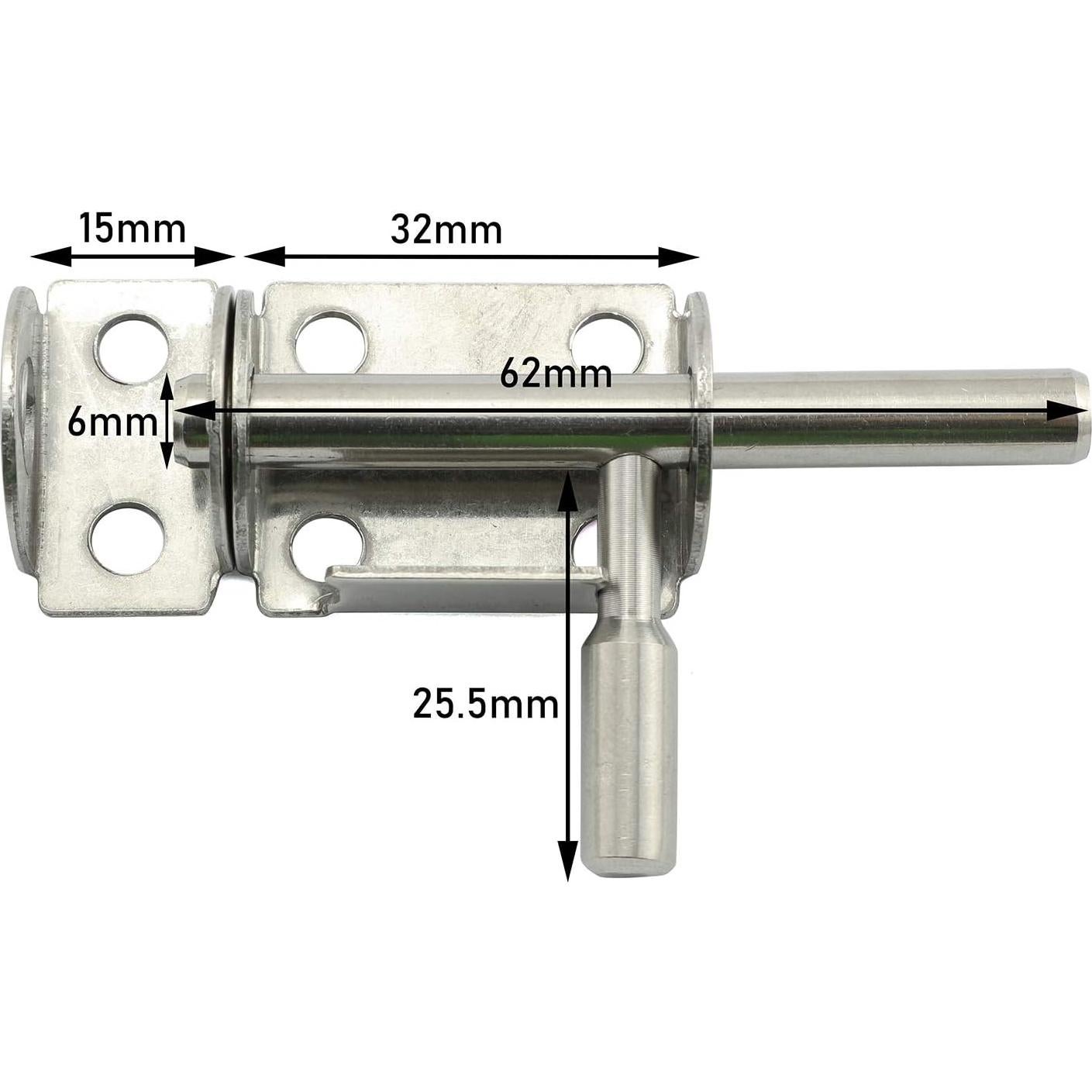 Cerrojo de Barril Deslizante Tegg 2PCS 3.81cm Acero Inoxidable