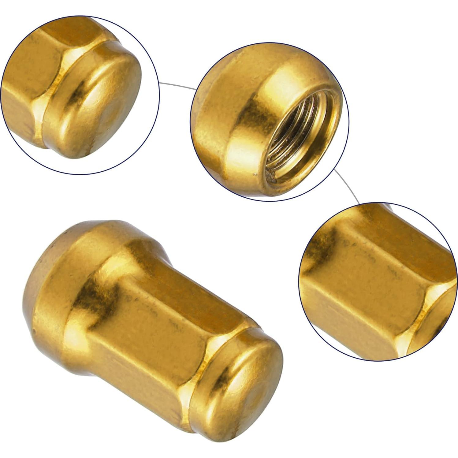 Tuercas de Rueda Acorn M12x1.25 ACROPIX 21 Piezas Doradas