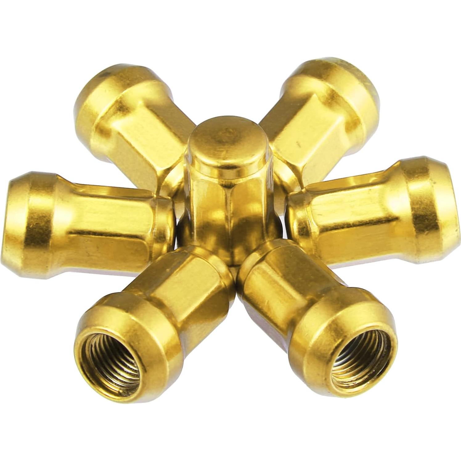 Tuercas de Rueda Acorn M12x1.25 ACROPIX 21 Piezas Doradas