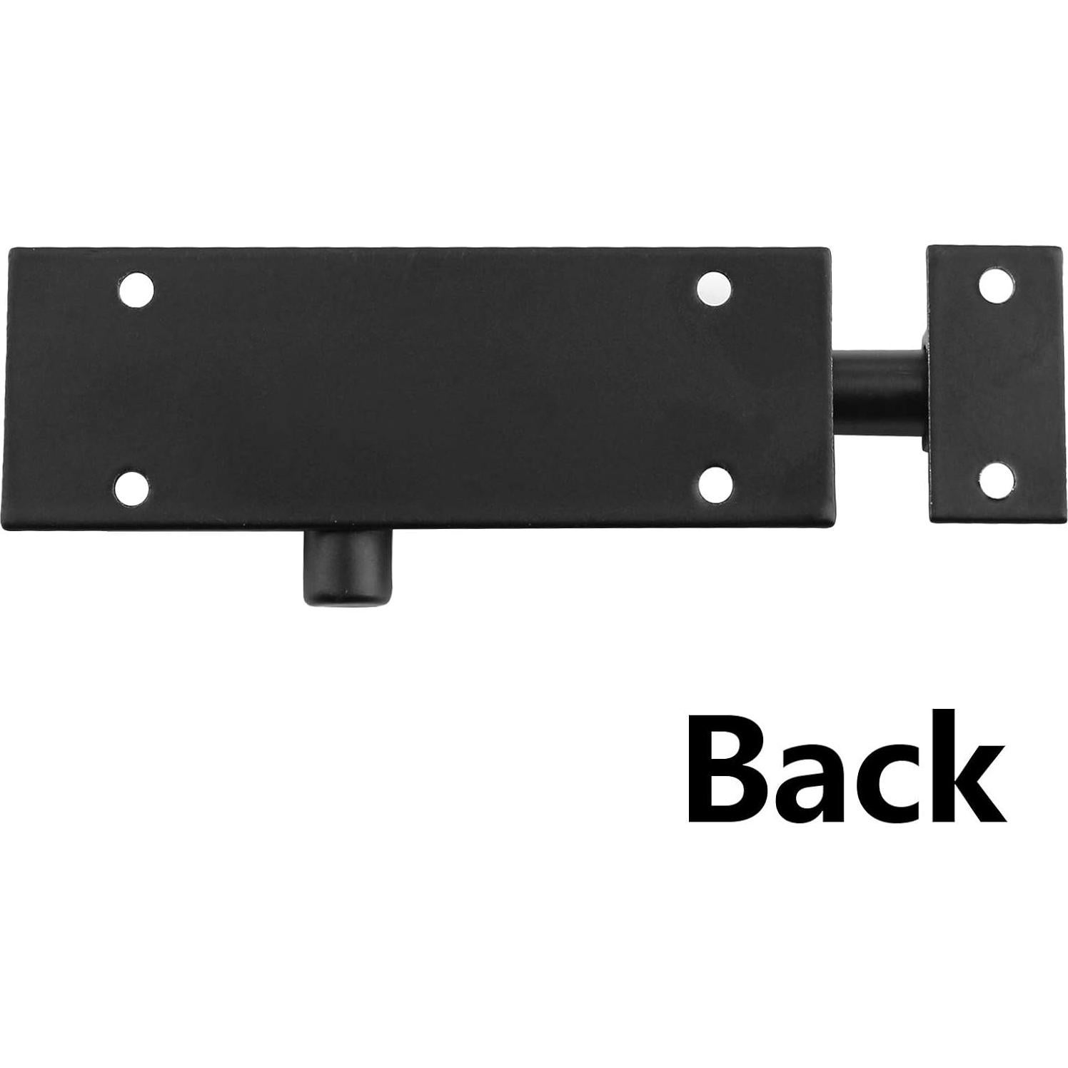 Cerradura de Pestillo Deslizante BokWin 7.62 cm Aluminio Negro