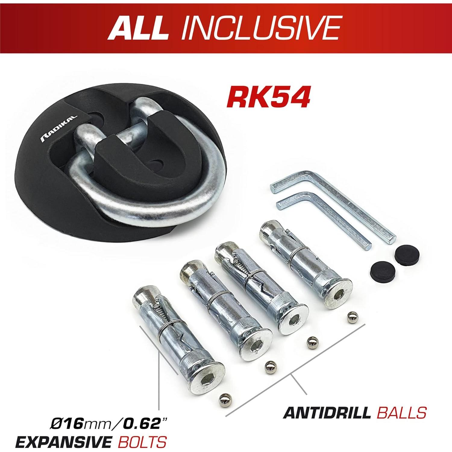 Ancla de Seguridad RADIKAL RK54 Plegable 35.56 cm Acero