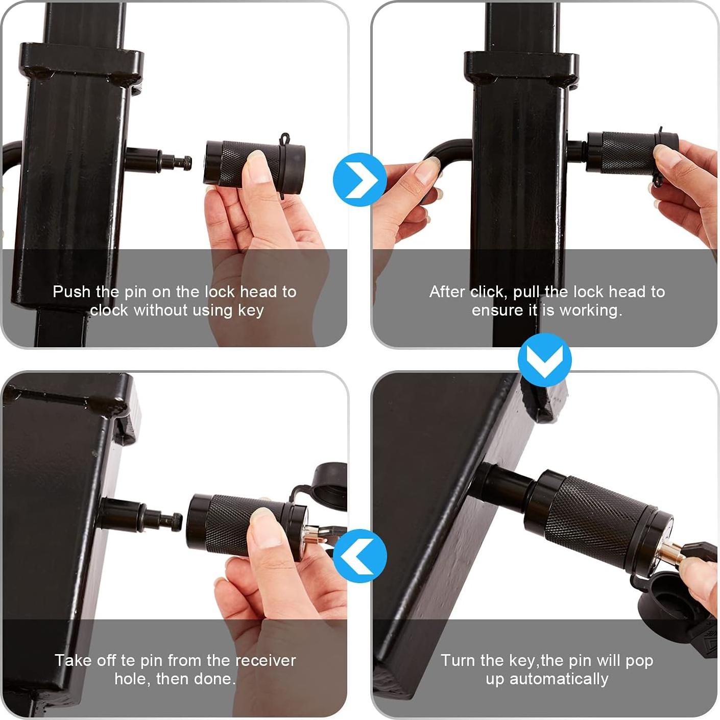 Cerraduras de Enganche METOWARE Antirrobo 2 Paquetes 1/2" y 5/8"