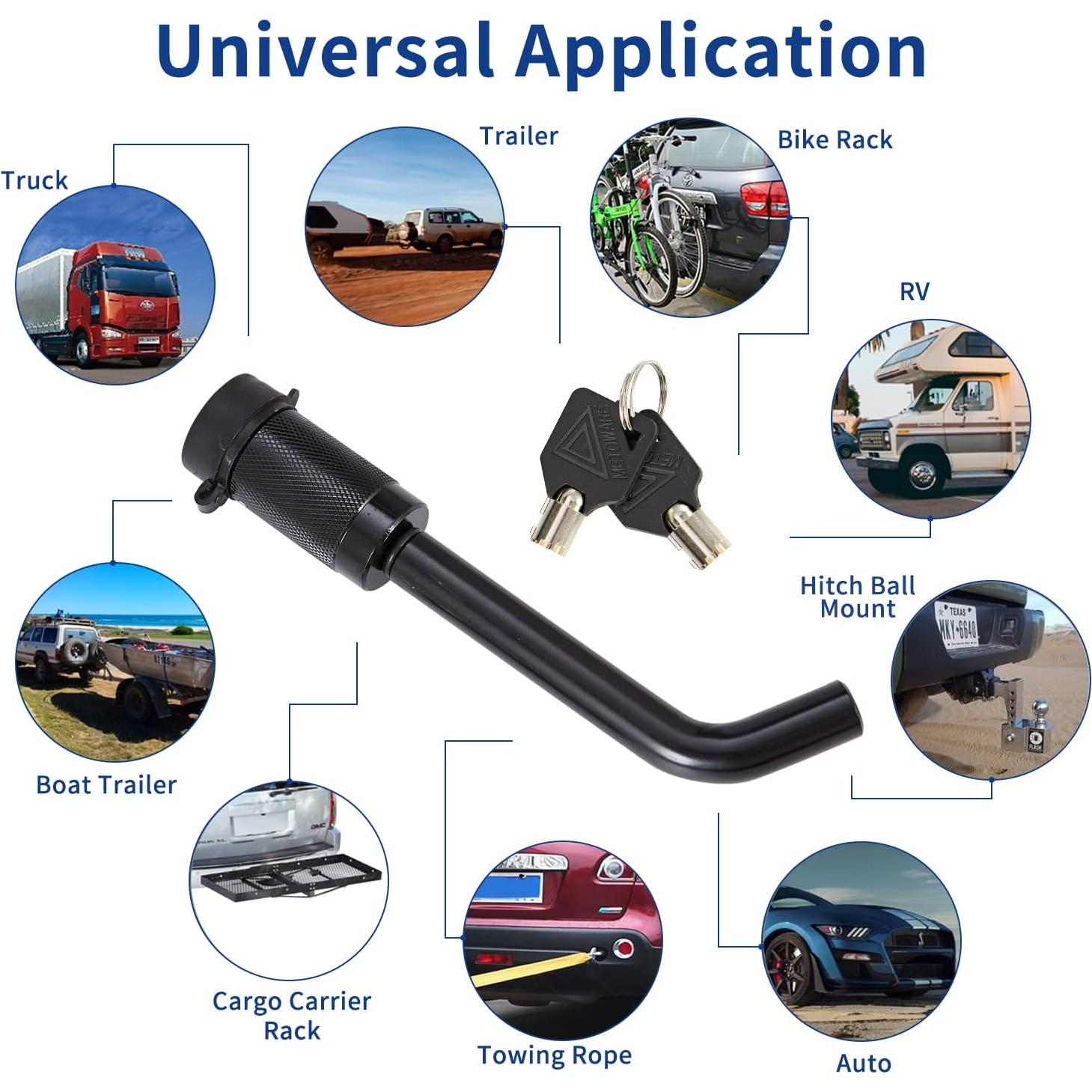 Cerraduras de Enganche METOWARE Antirrobo 2 Paquetes 1/2" y 5/8"