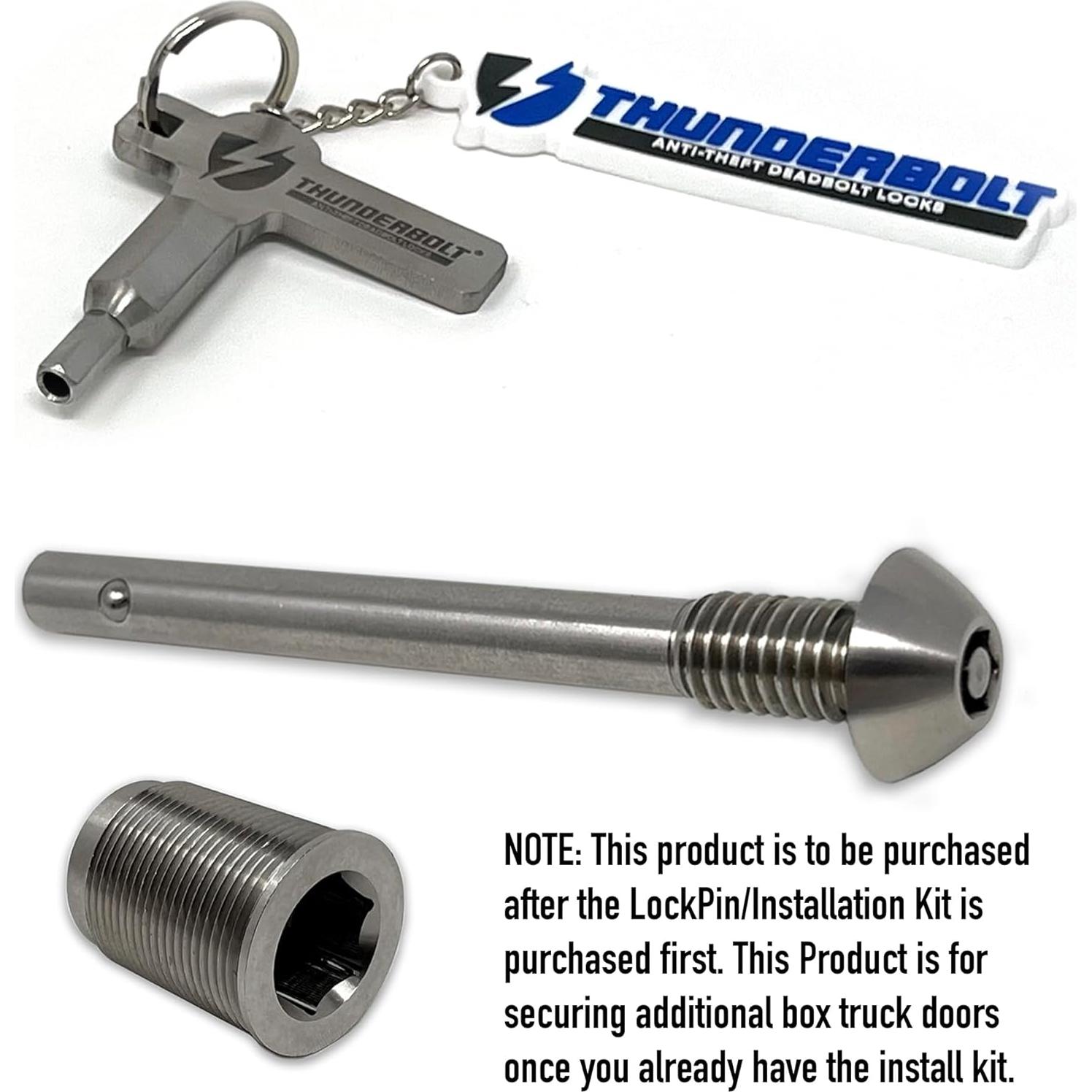 Pin de Bloqueo Antirrobo Thunderbolt para Puertas de Camión