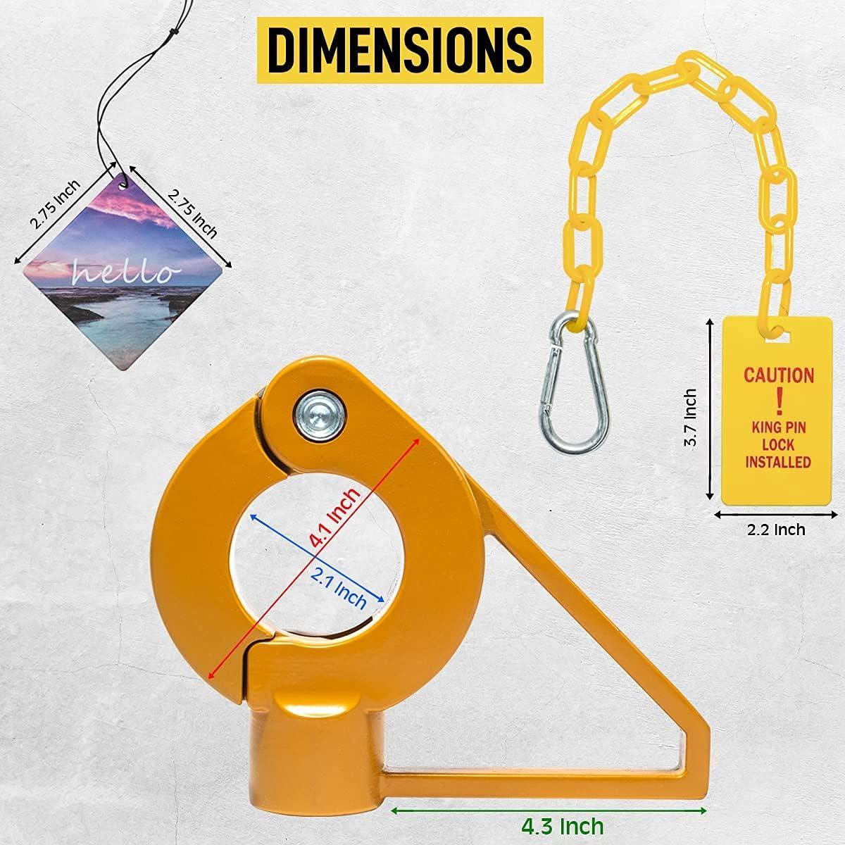 Cerradura de Pasador Antirrobo Jayour 1.90kg Acero Aleado