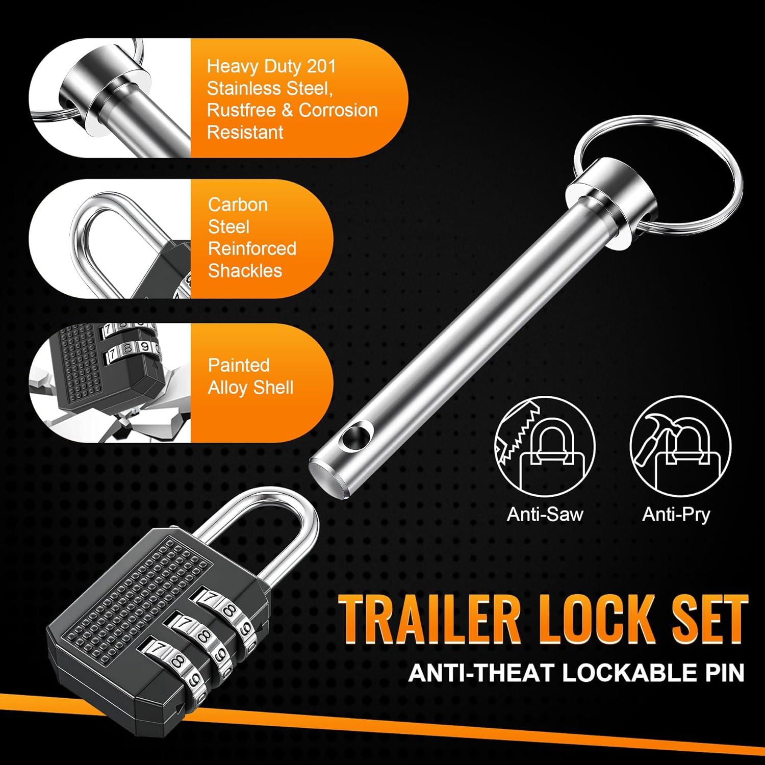 Pasadores de Retención Saillong con Cerradura Antirrobo 1.27 cm