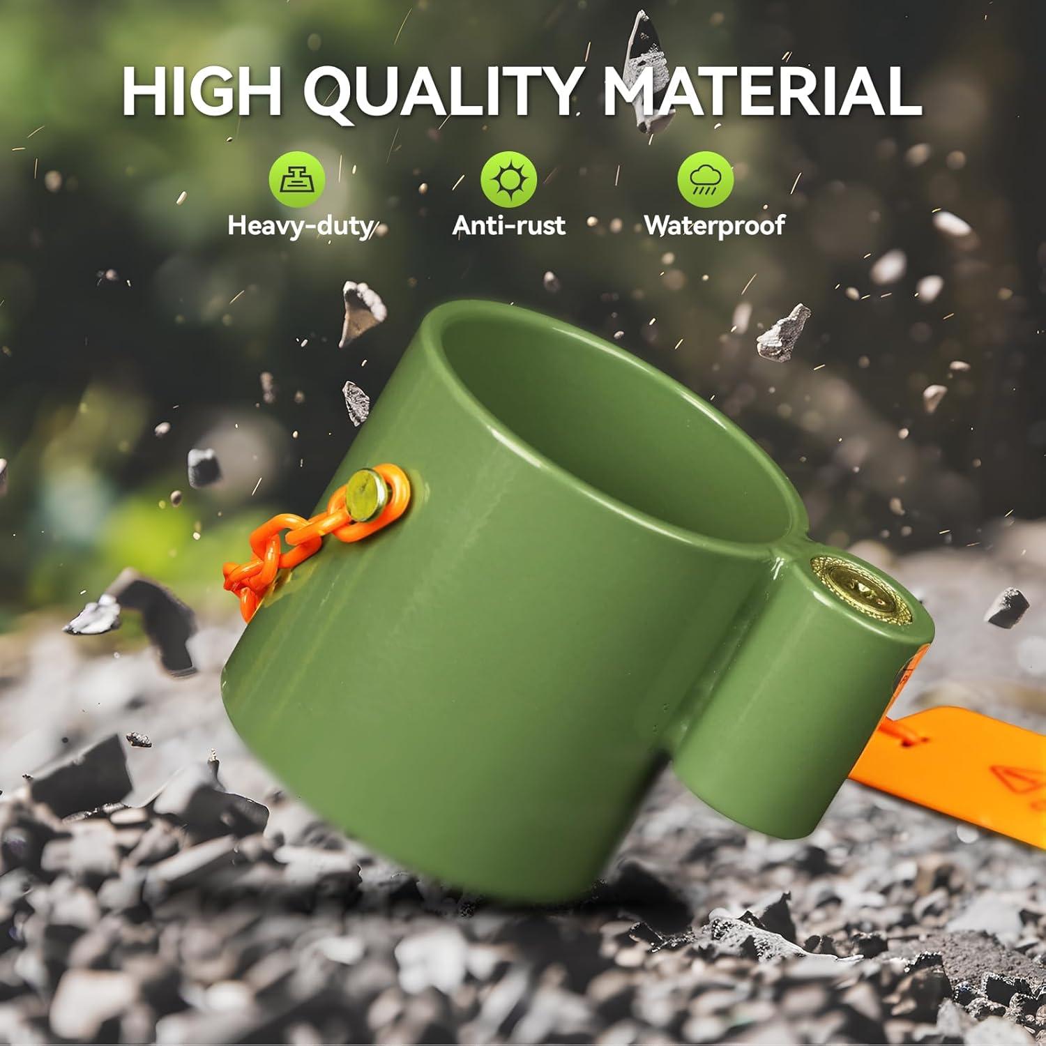 Cerradura de Eje RVMATE Verde para 5ta Rueda y Remolques