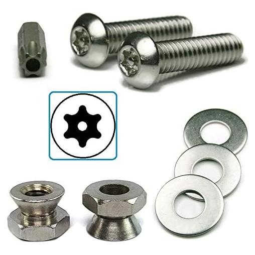 Kit Tornillos de Seguridad Acero Inoxidable ALBANY 25 Piezas