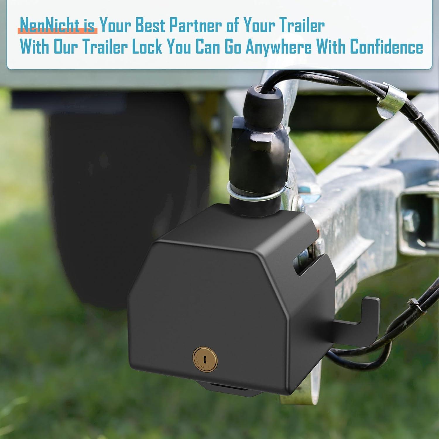Cerradura de Remolque Antirrobo NenNicht TCS04 1-7/8" a 2-5/16"