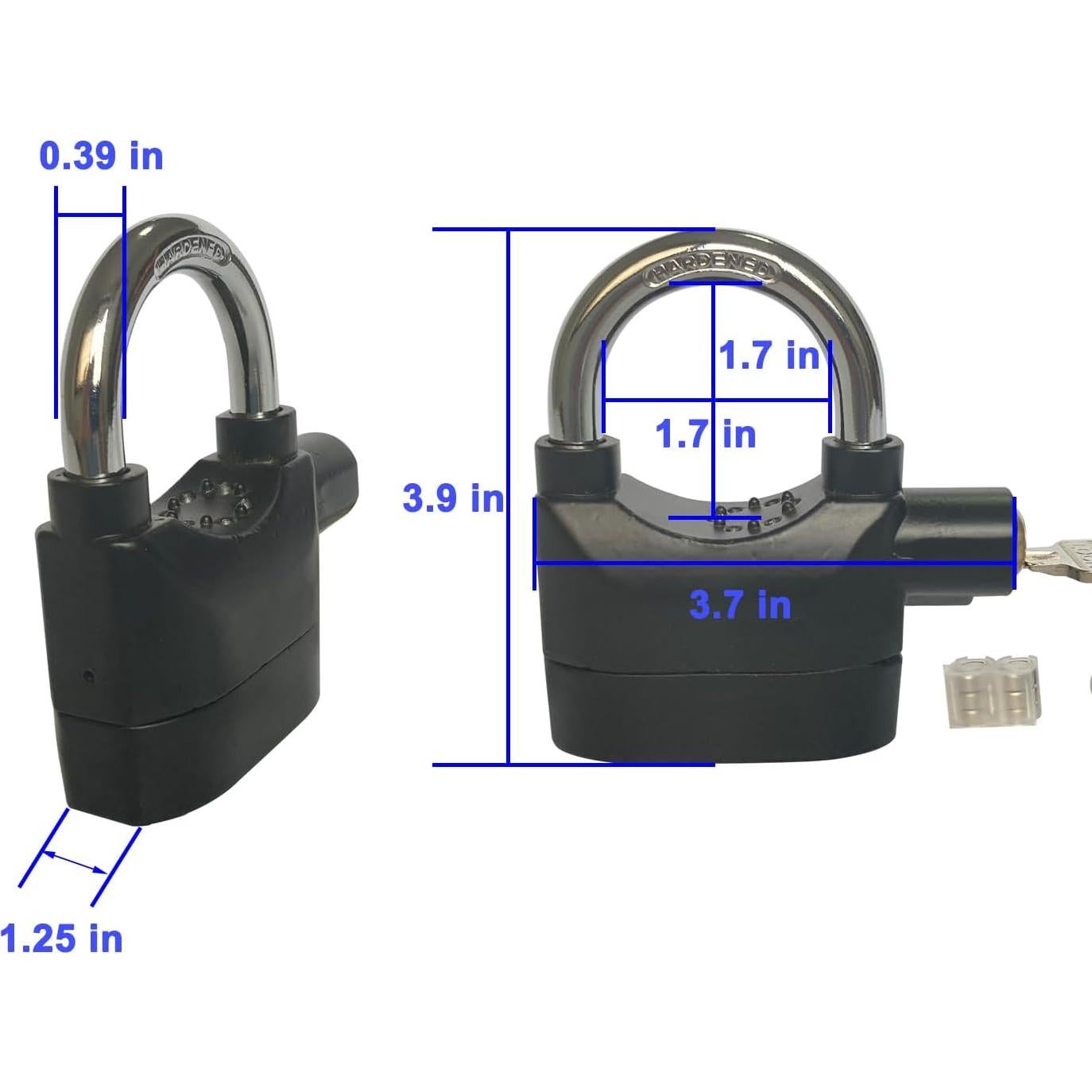 Candado de Alarma Lianshi 110dBA Antirrobo 2 Piezas