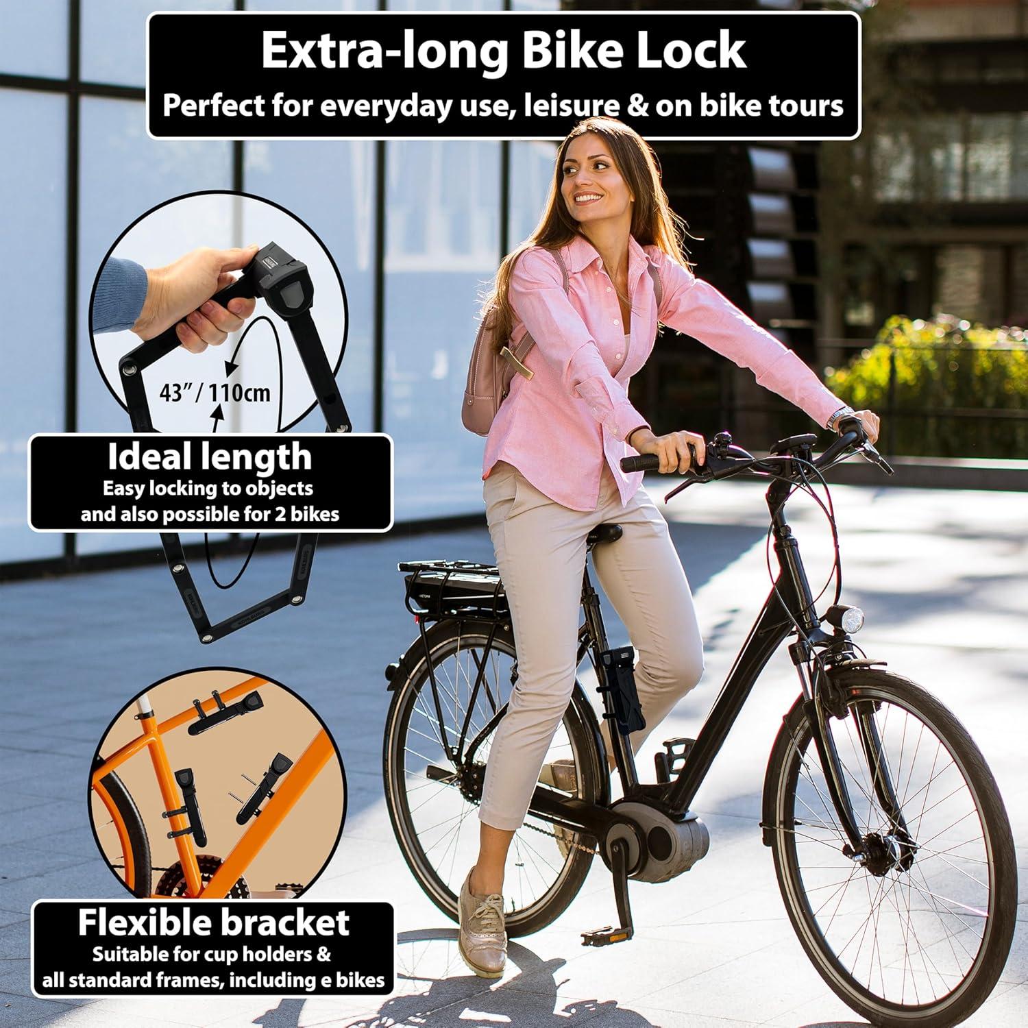 Candado Plegable KOHLBURG Roma 110cm Alta Seguridad Antirrobo