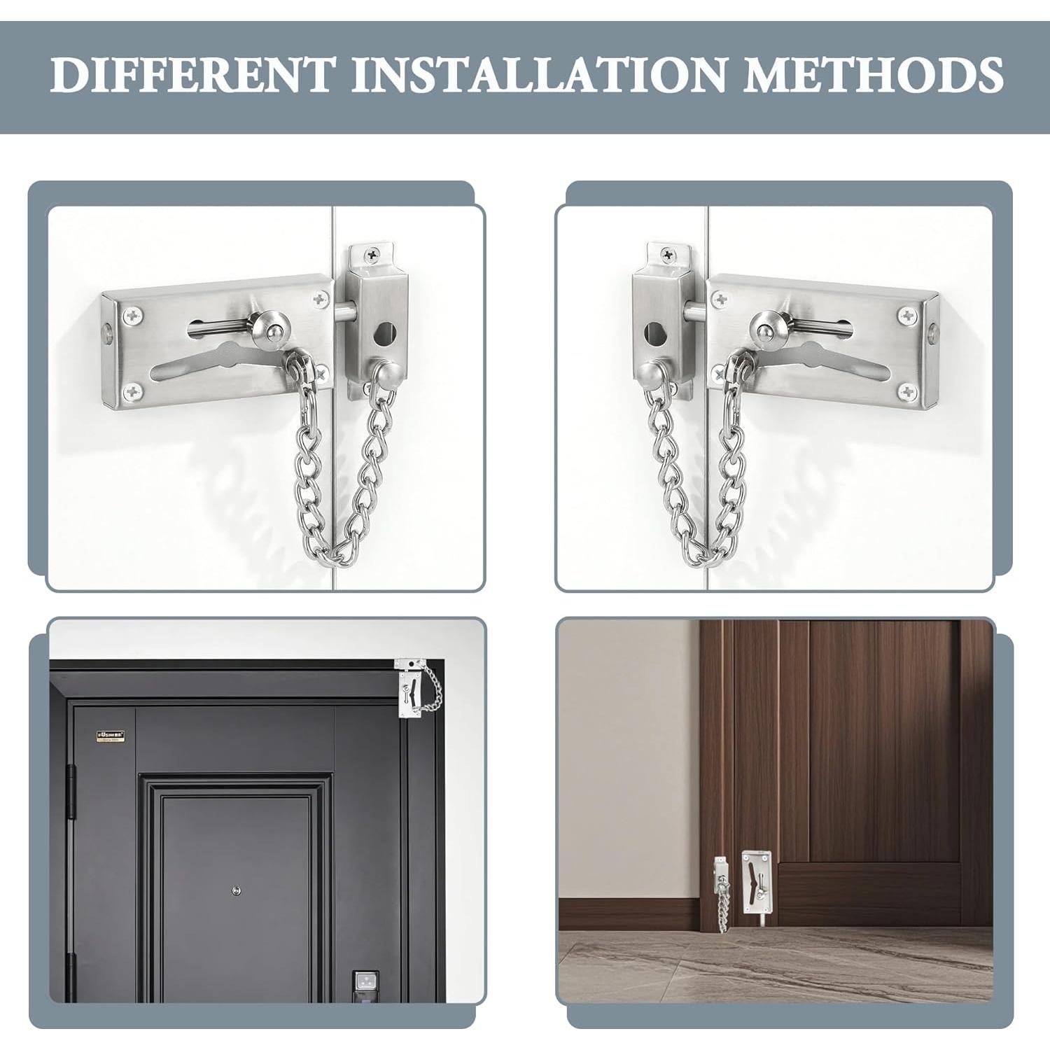 Cadena de Seguridad para Puerta Mooche Acero Inoxidable Cepillado