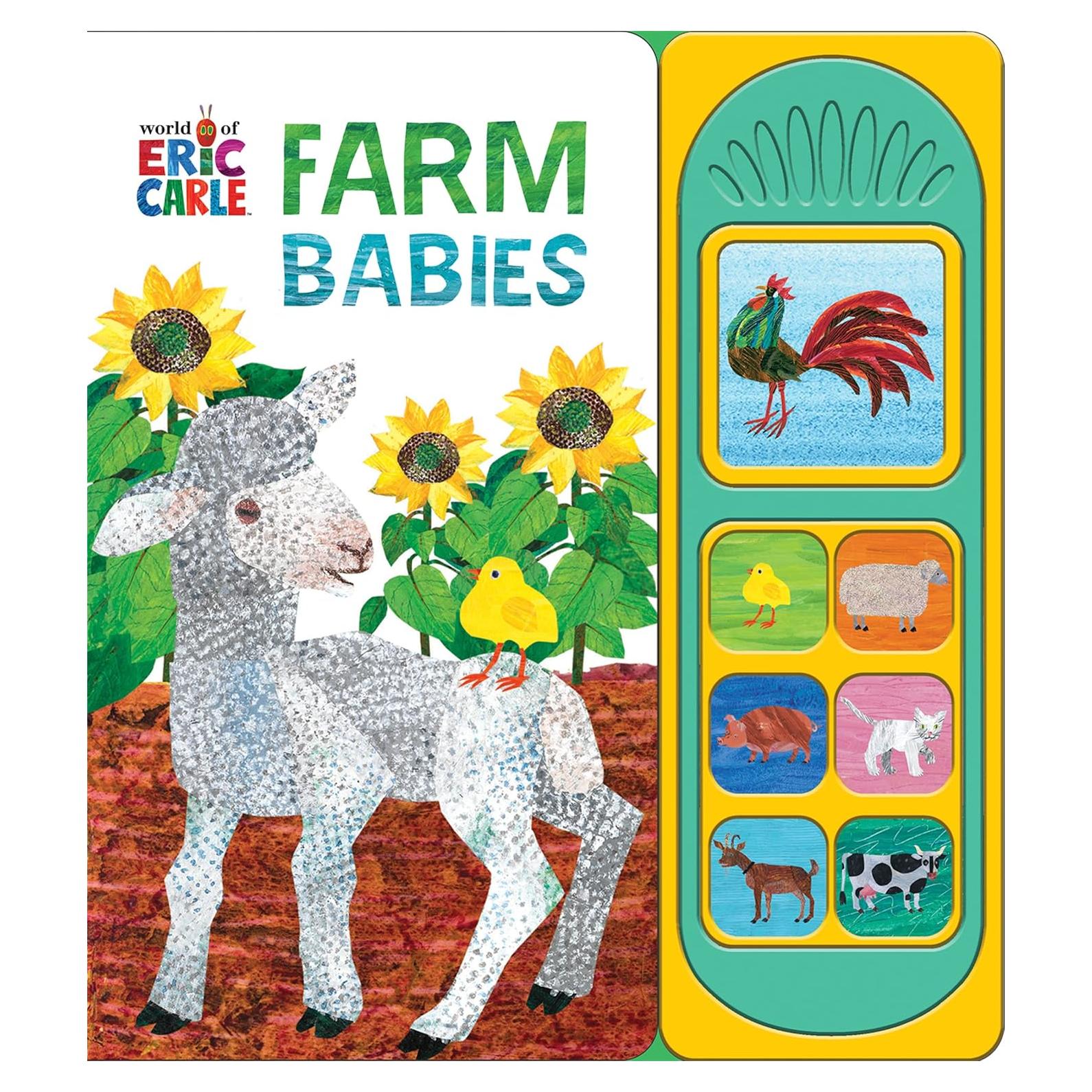 World of Eric Carle, Farm Babies 7-Button Sound Book - PI Kids