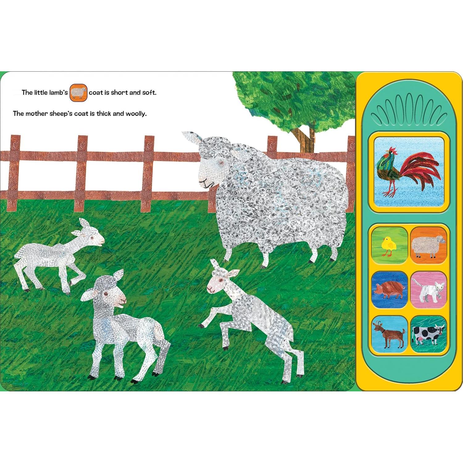 World of Eric Carle, Farm Babies 7-Button Sound Book - PI Kids