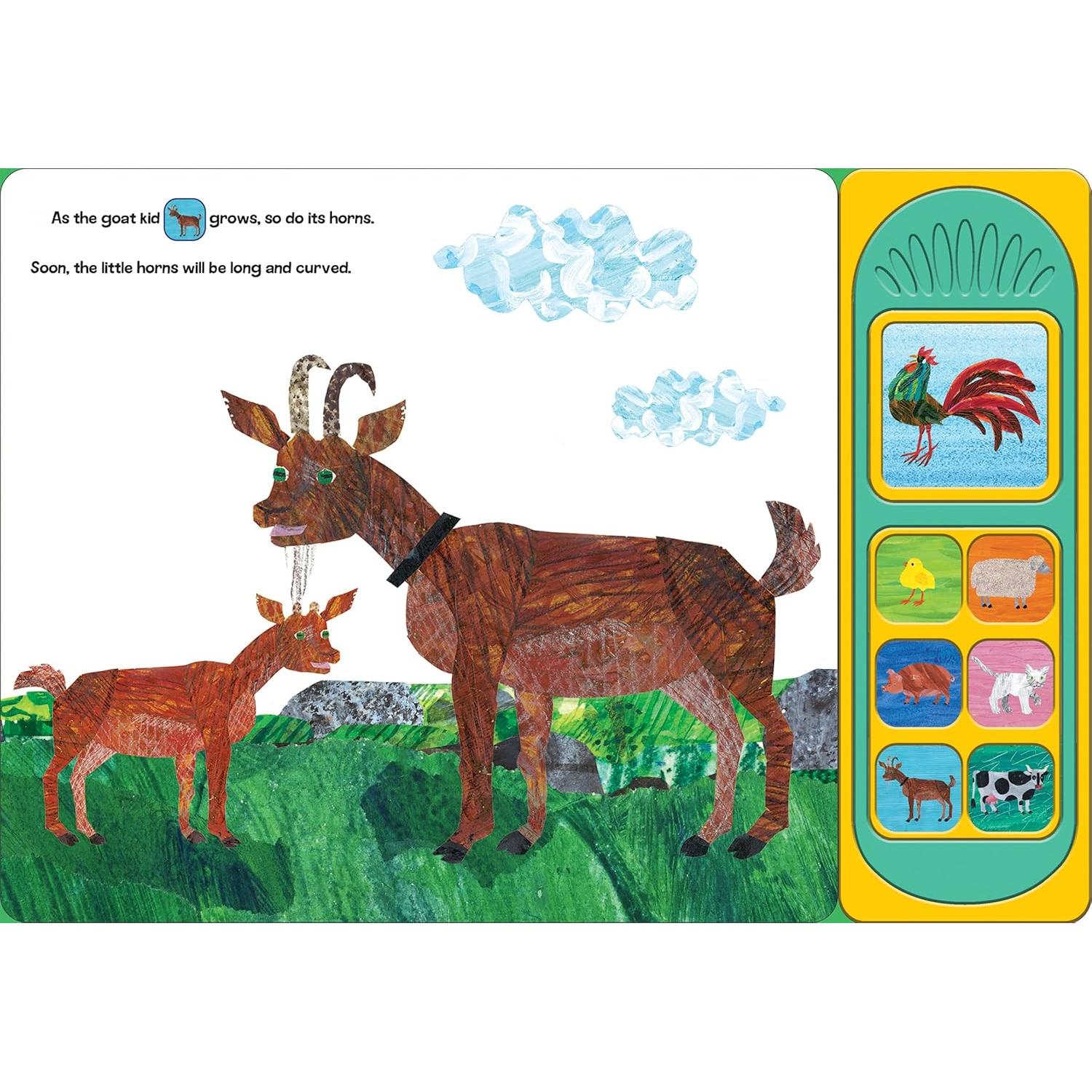 World of Eric Carle, Farm Babies 7-Button Sound Book - PI Kids