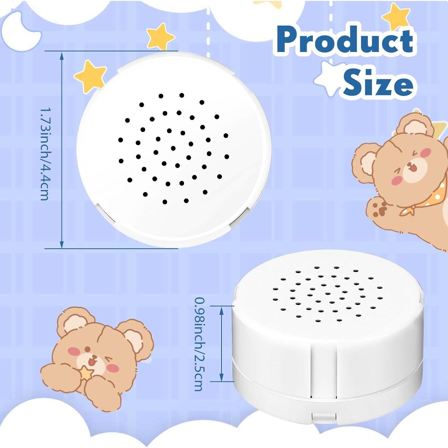 Grabadora de Voz 20 Segundos Handepo - 2 Pcs para Juguetes